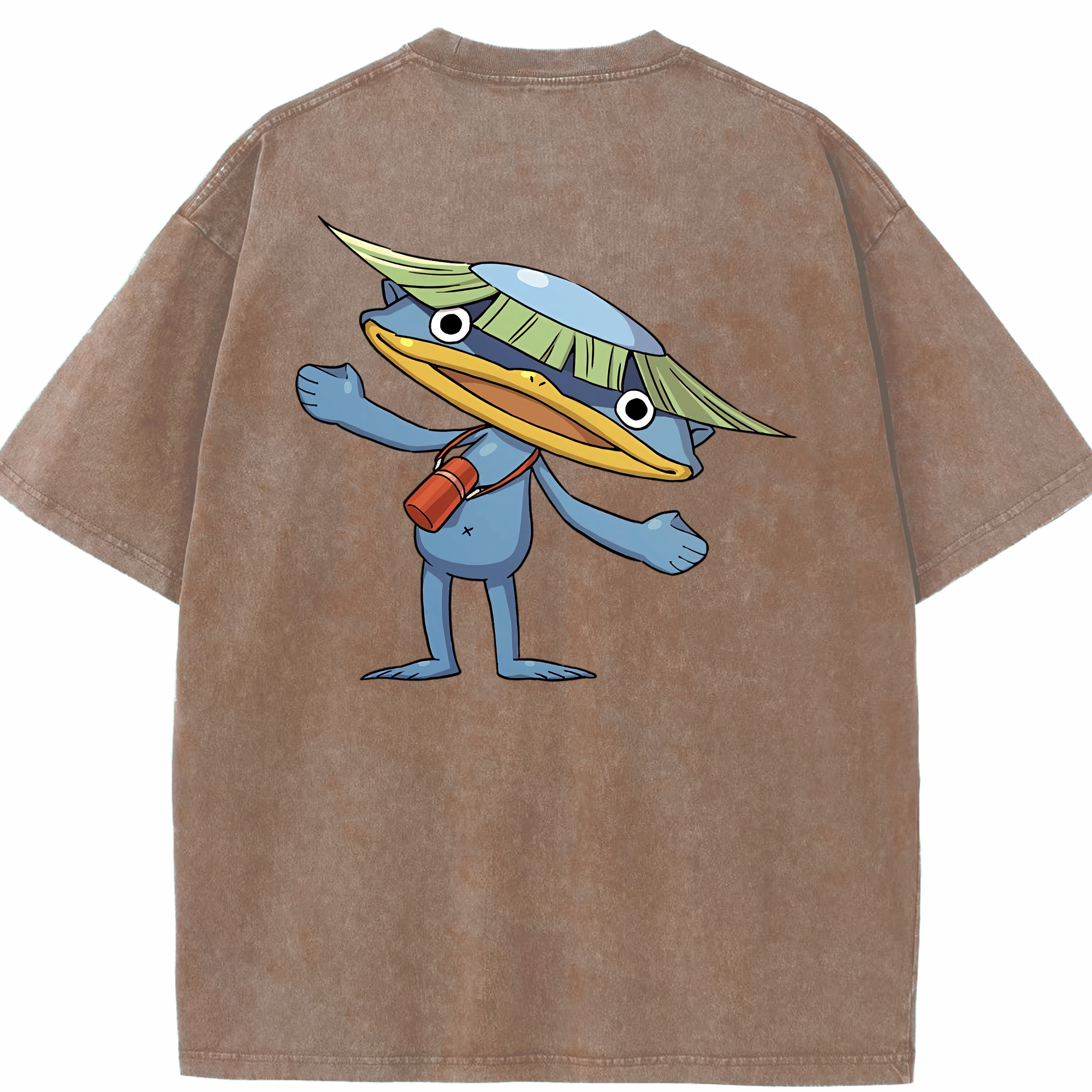 （画像用） 妖怪ウォッチ Yo-kai Watch 綿100% ヴィンテージ風 半袖Tシャツ（背面プリント）