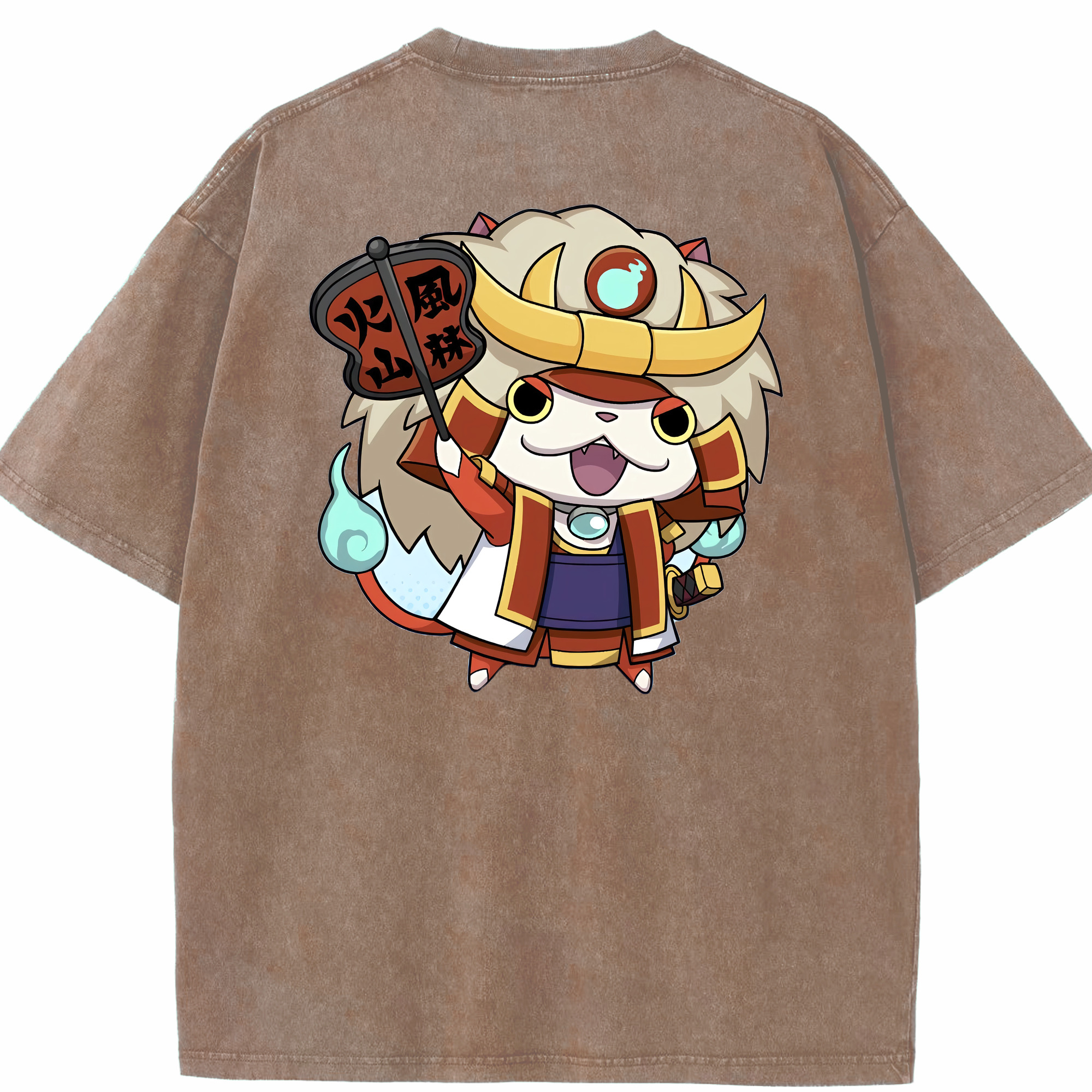 （画像用） 妖怪ウォッチ Yo-kai Watch 綿100% ヴィンテージ風 半袖Tシャツ（背面プリント）