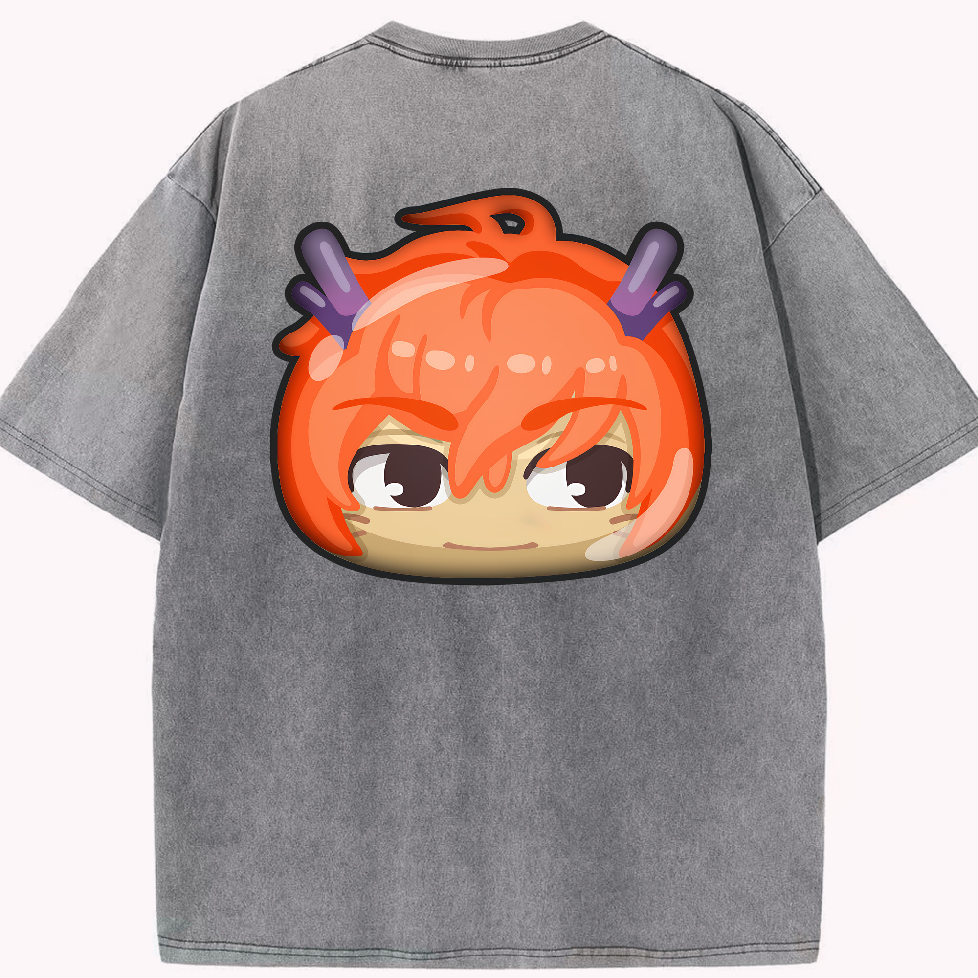 （画像用） 妖怪ウォッチ Yo-kai Watch 綿100% ヴィンテージ風 半袖Tシャツ（背面プリント）