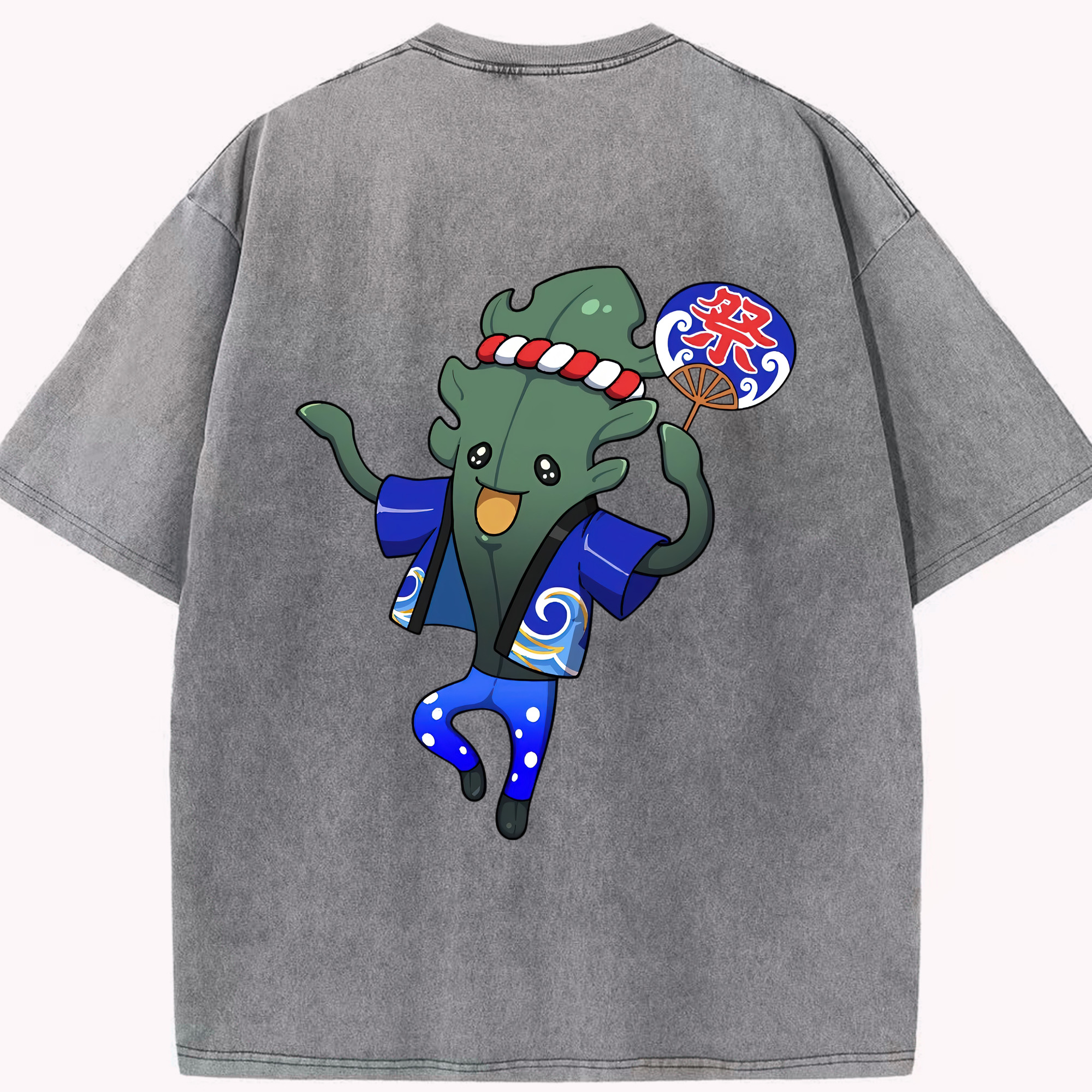 （画像用） 妖怪ウォッチ Yo-kai Watch 綿100% ヴィンテージ風 半袖Tシャツ（背面プリント）