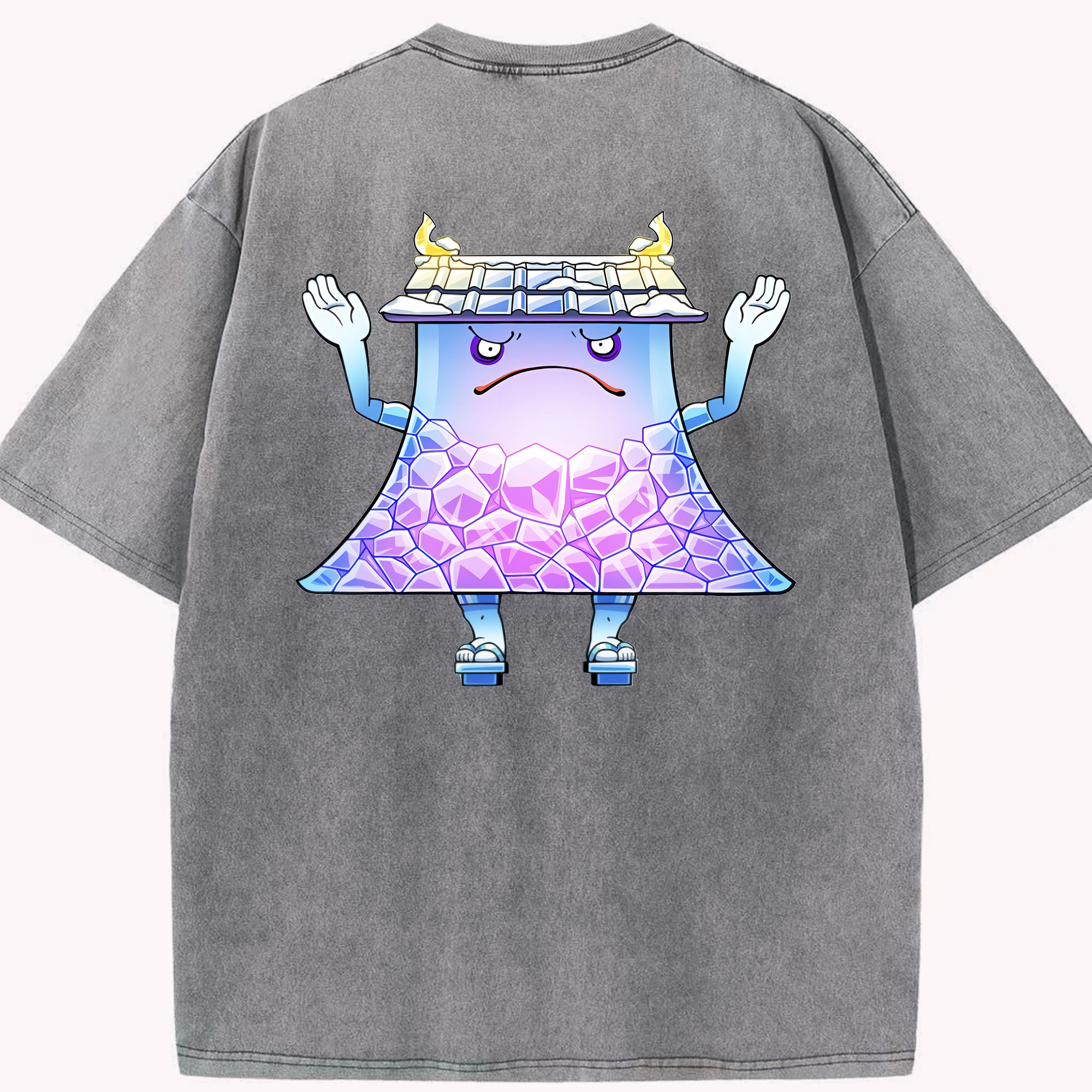 （画像用） 妖怪ウォッチ Yo-kai Watch 綿100% ヴィンテージ風 半袖Tシャツ（背面プリント）
