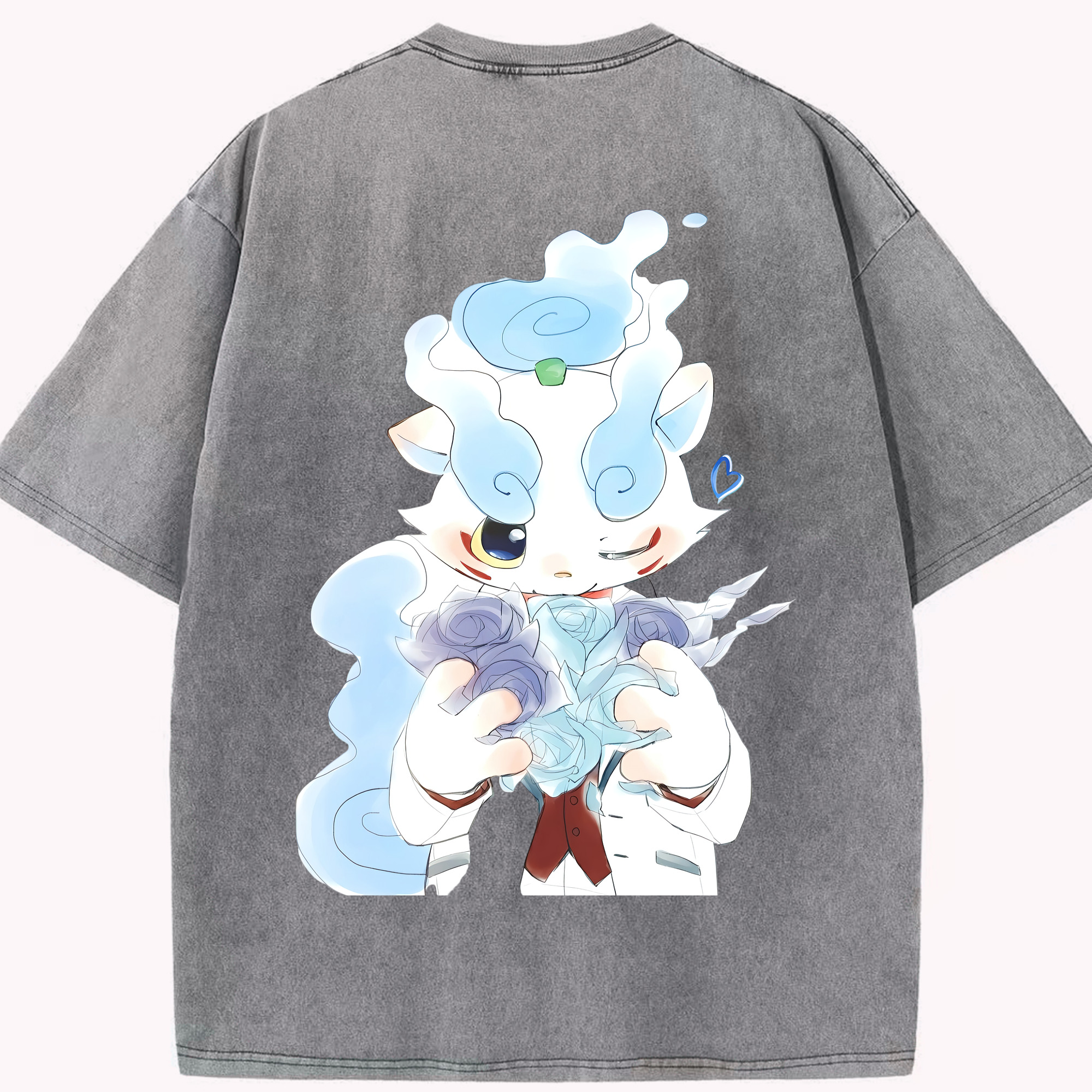 （画像用） 妖怪ウォッチ Yo-kai Watch 綿100% ヴィンテージ風 半袖Tシャツ（背面プリント）