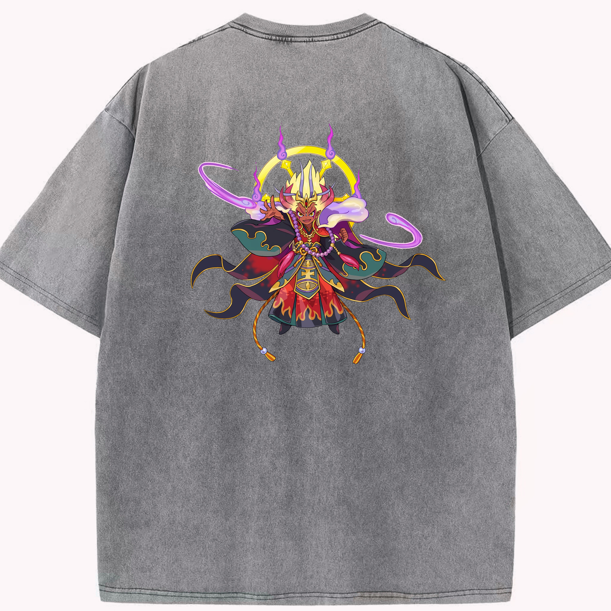 （画像用） 妖怪ウォッチ Yo-kai Watch 綿100% ヴィンテージ風 半袖Tシャツ（背面プリント）