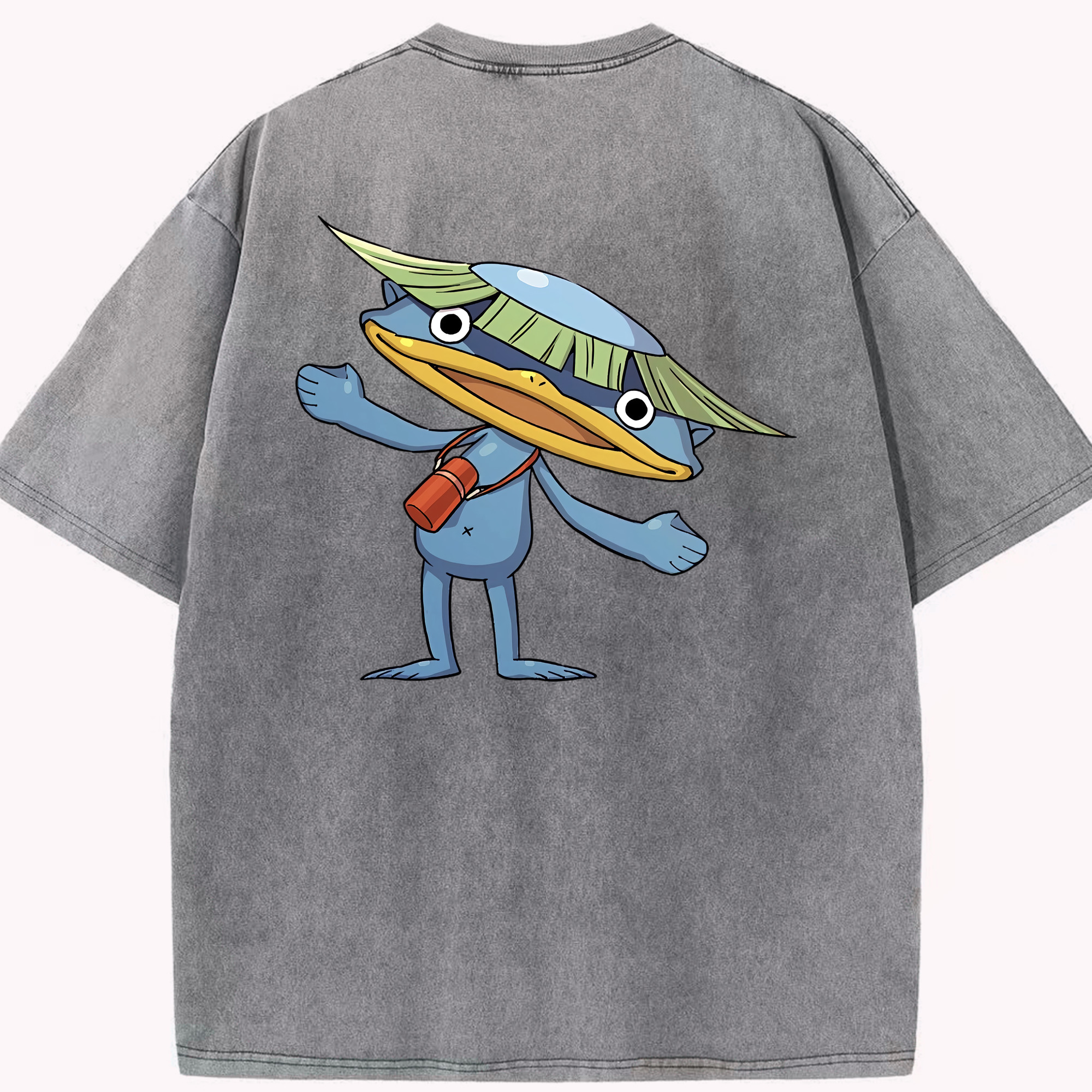（画像用） 妖怪ウォッチ Yo-kai Watch 綿100% ヴィンテージ風 半袖Tシャツ（背面プリント）