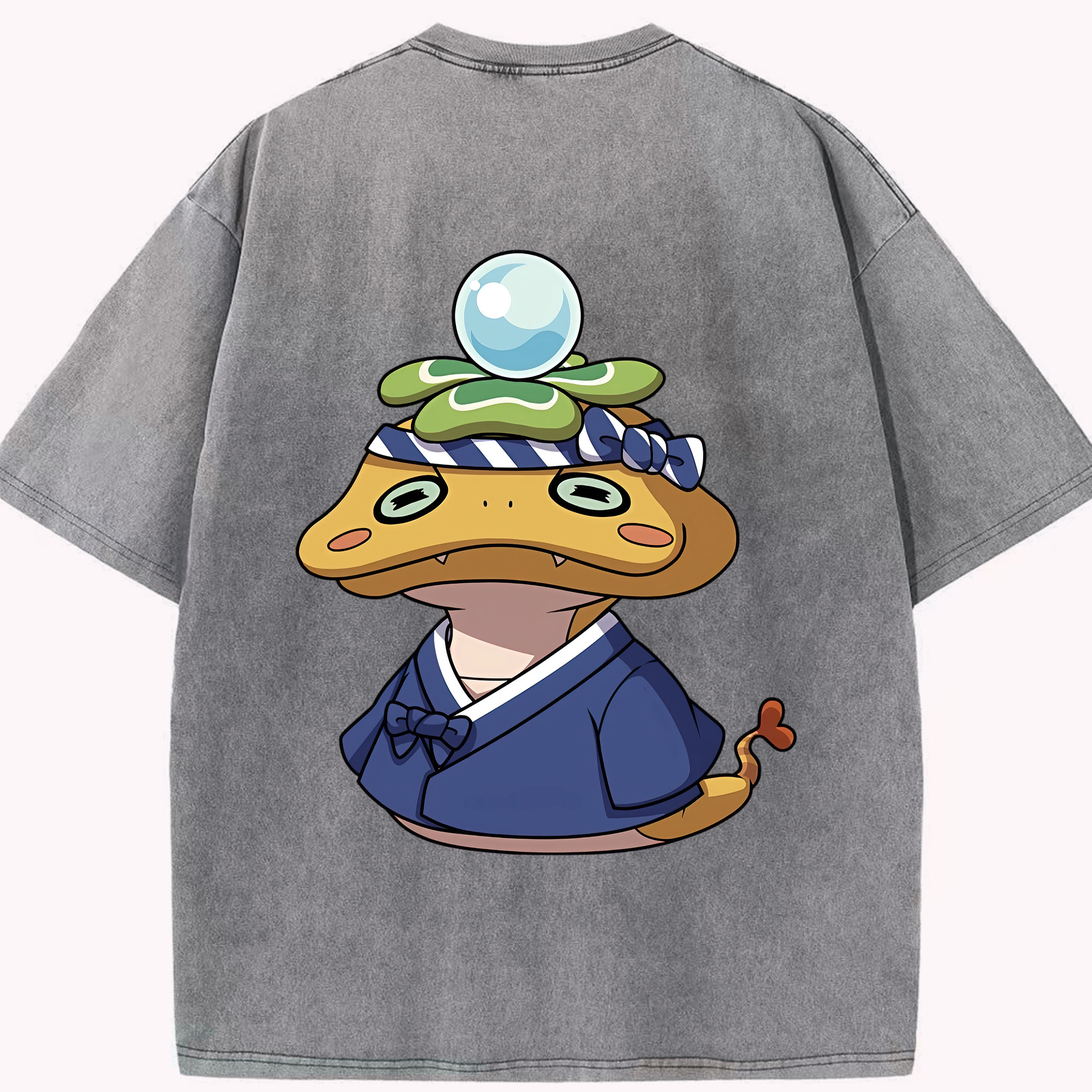 （画像用） 妖怪ウォッチ Yo-kai Watch 綿100% ヴィンテージ風 半袖Tシャツ（背面プリント）