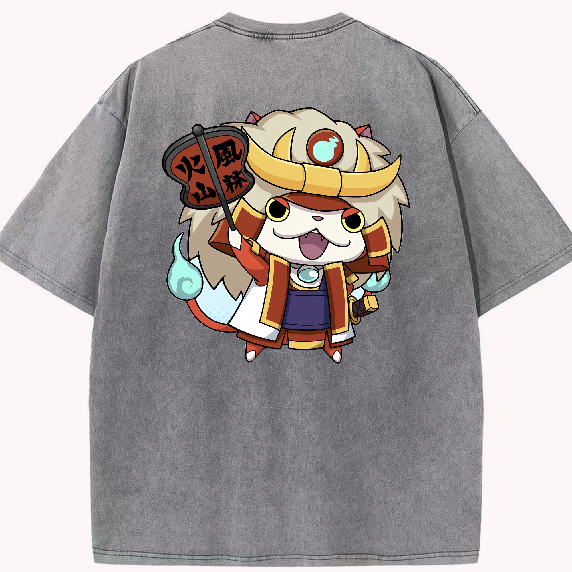 （画像用） 妖怪ウォッチ Yo-kai Watch 綿100% ヴィンテージ風 半袖Tシャツ（背面プリント）