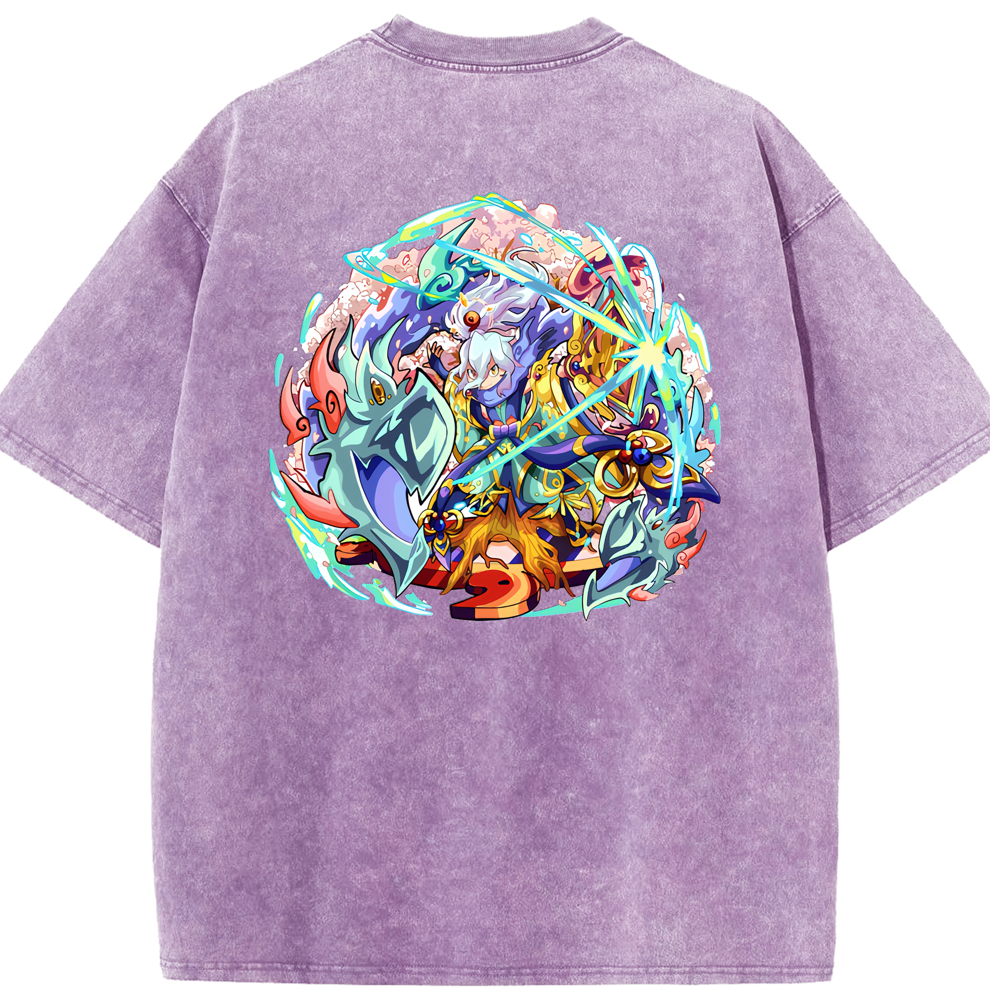 （画像用） 妖怪ウォッチ Yo-kai Watch 綿100% ヴィンテージ風 半袖Tシャツ（背面プリント）