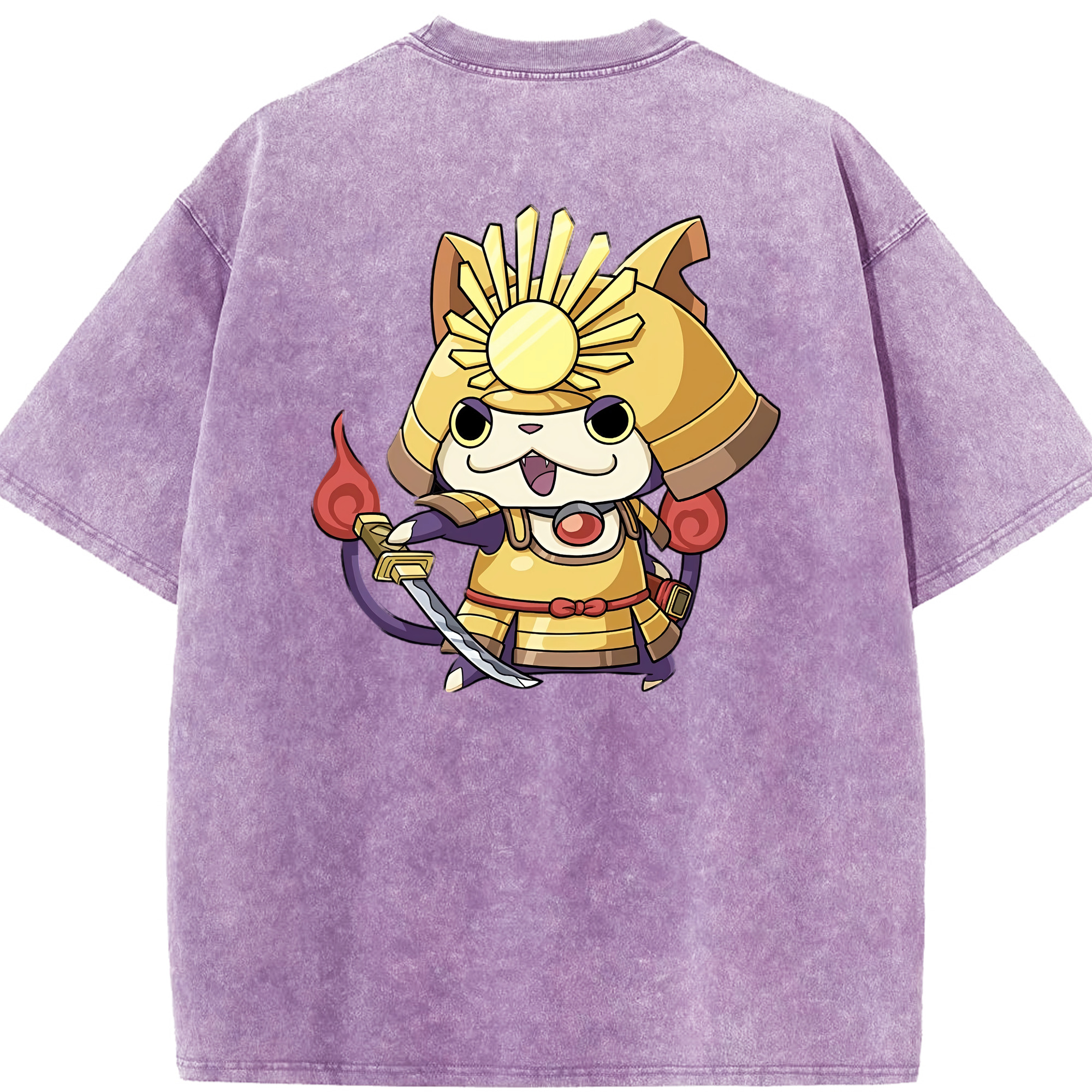 （画像用） 妖怪ウォッチ Yo-kai Watch 綿100% ヴィンテージ風 半袖Tシャツ（背面プリント）