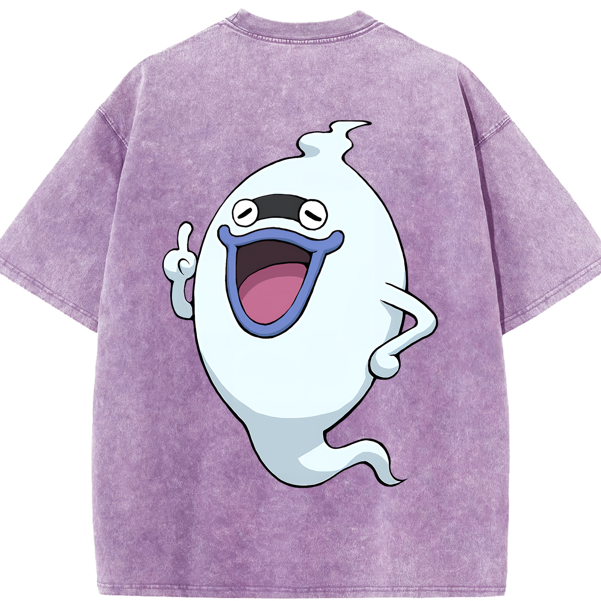 （画像用） 妖怪ウォッチ Yo-kai Watch 綿100% ヴィンテージ風 半袖Tシャツ（背面プリント）