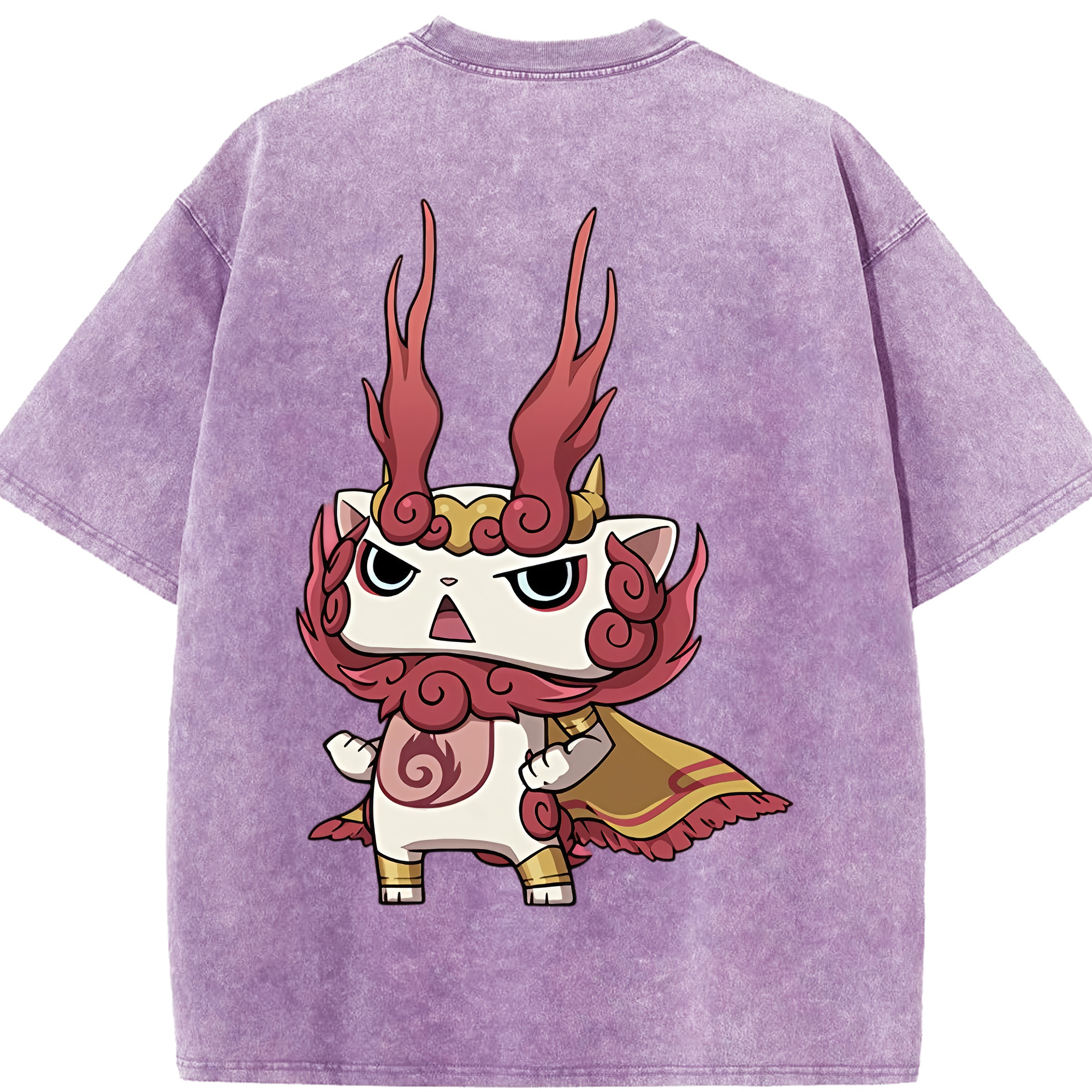 （画像用） 妖怪ウォッチ Yo-kai Watch 綿100% ヴィンテージ風 半袖Tシャツ（背面プリント）