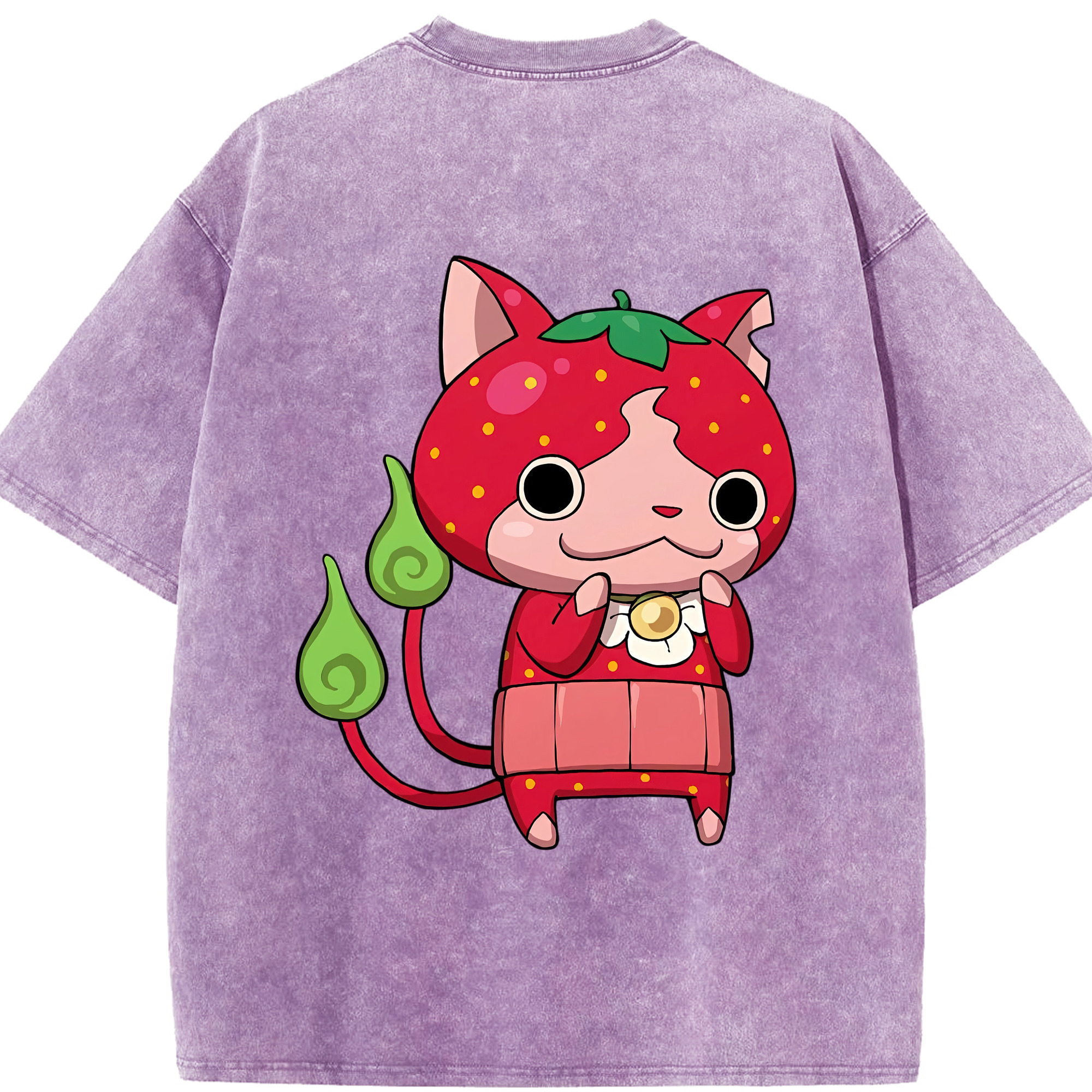 （画像用） 妖怪ウォッチ Yo-kai Watch 綿100% ヴィンテージ風 半袖Tシャツ（背面プリント）