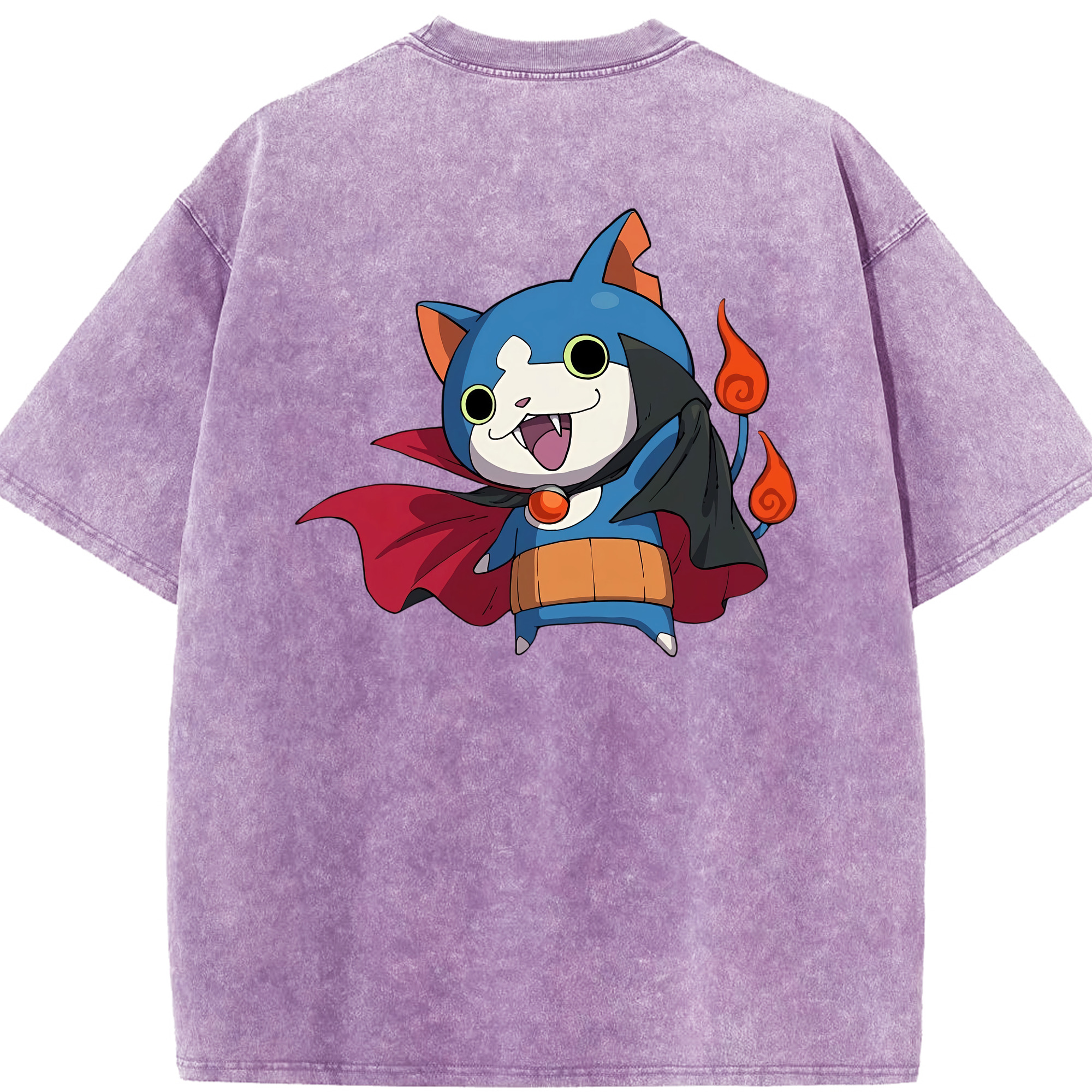 （画像用） 妖怪ウォッチ Yo-kai Watch 綿100% ヴィンテージ風 半袖Tシャツ（背面プリント）