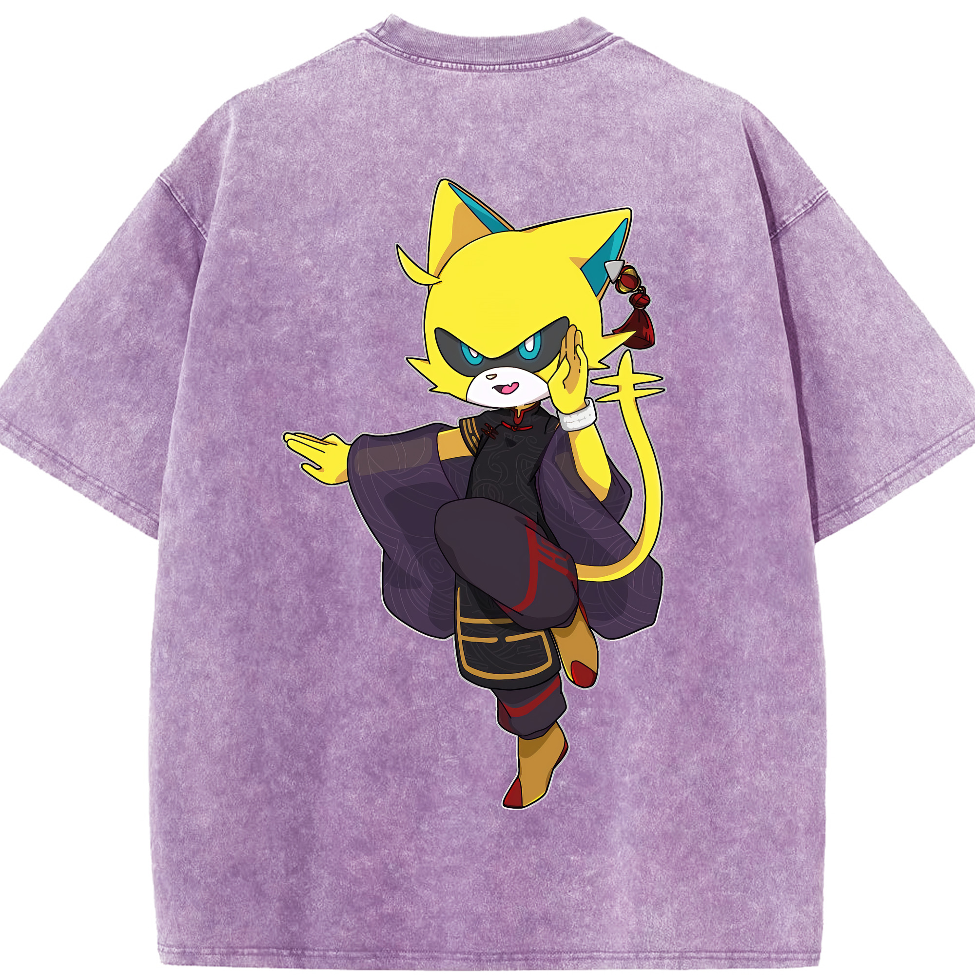 （画像用） 妖怪ウォッチ Yo-kai Watch 綿100% ヴィンテージ風 半袖Tシャツ（背面プリント）