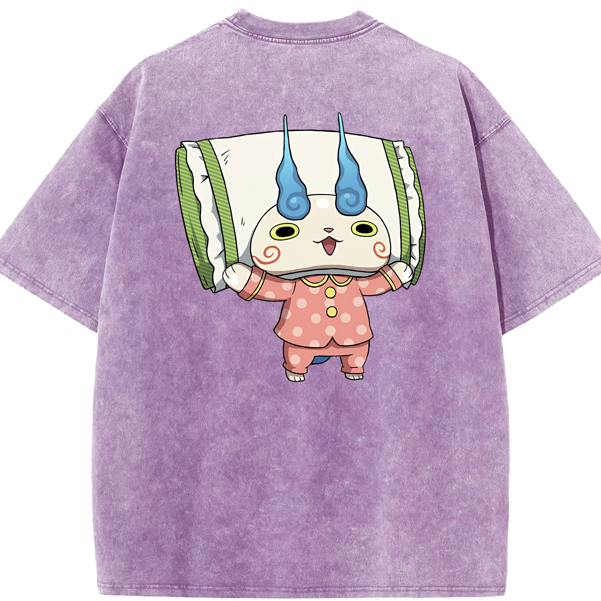 （画像用） 妖怪ウォッチ Yo-kai Watch 綿100% ヴィンテージ風 半袖Tシャツ（背面プリント）