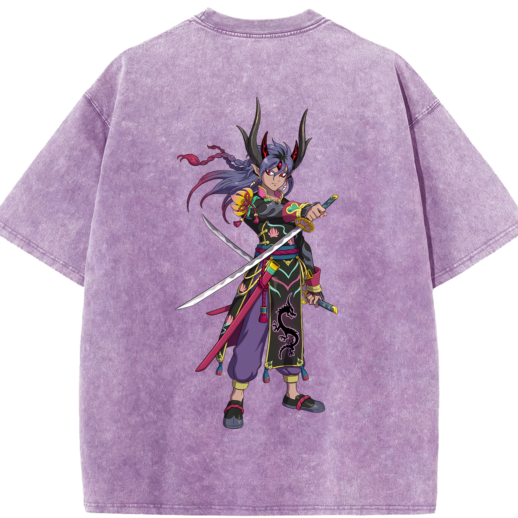 （画像用） 妖怪ウォッチ Yo-kai Watch 綿100% ヴィンテージ風 半袖Tシャツ（背面プリント）