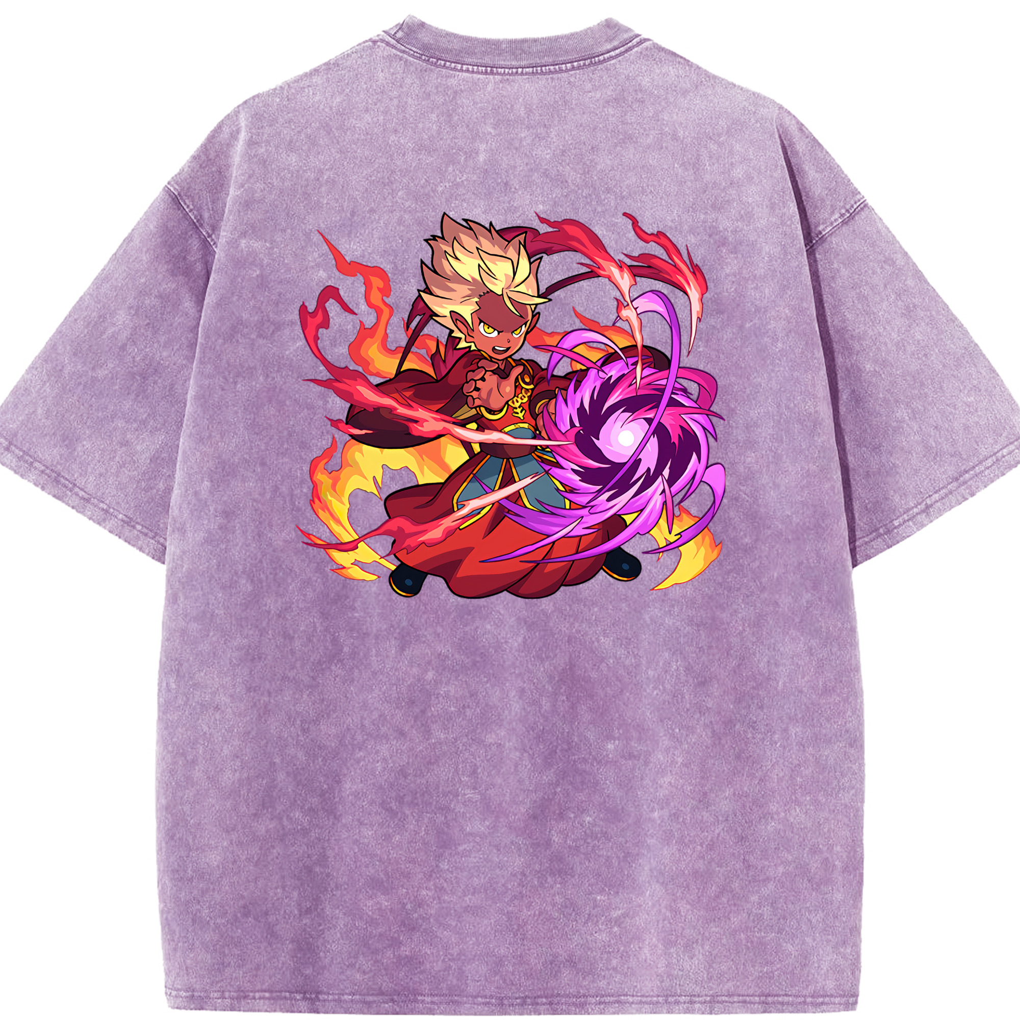 （画像用） 妖怪ウォッチ Yo-kai Watch 綿100% ヴィンテージ風 半袖Tシャツ（背面プリント）