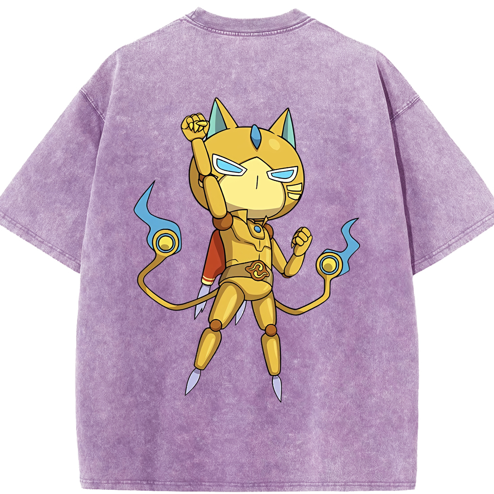 （画像用） 妖怪ウォッチ Yo-kai Watch 綿100% ヴィンテージ風 半袖Tシャツ（背面プリント）