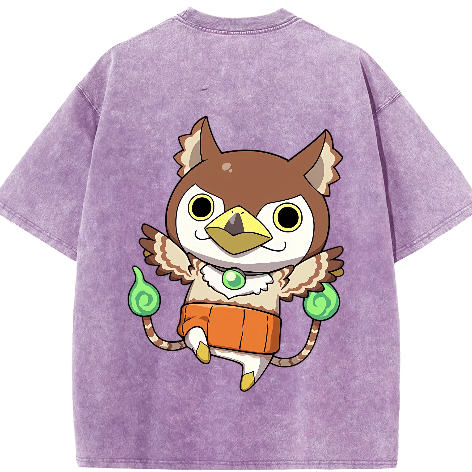 （画像用） 妖怪ウォッチ Yo-kai Watch 綿100% ヴィンテージ風 半袖Tシャツ（背面プリント）