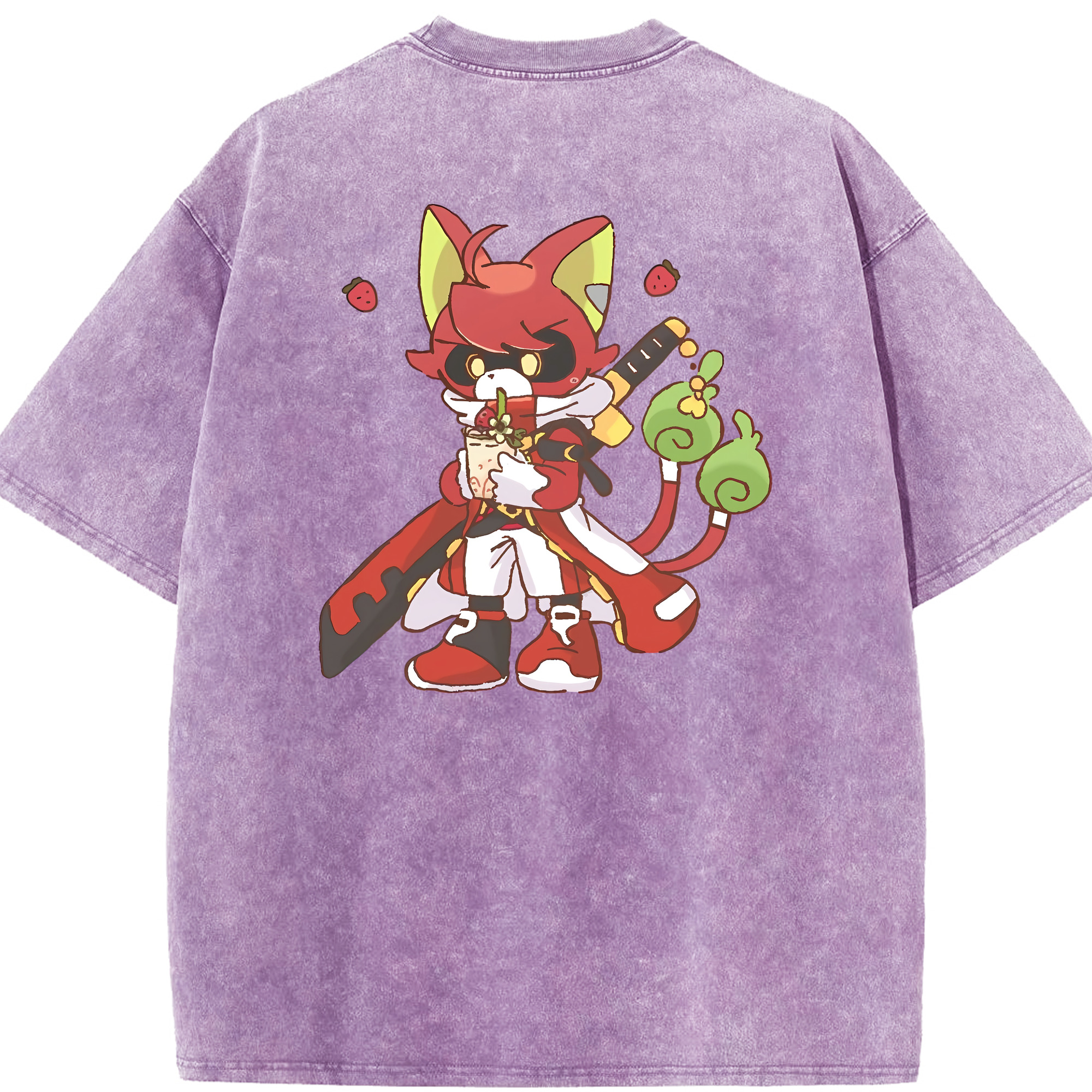 （画像用） 妖怪ウォッチ Yo-kai Watch 綿100% ヴィンテージ風 半袖Tシャツ（背面プリント）