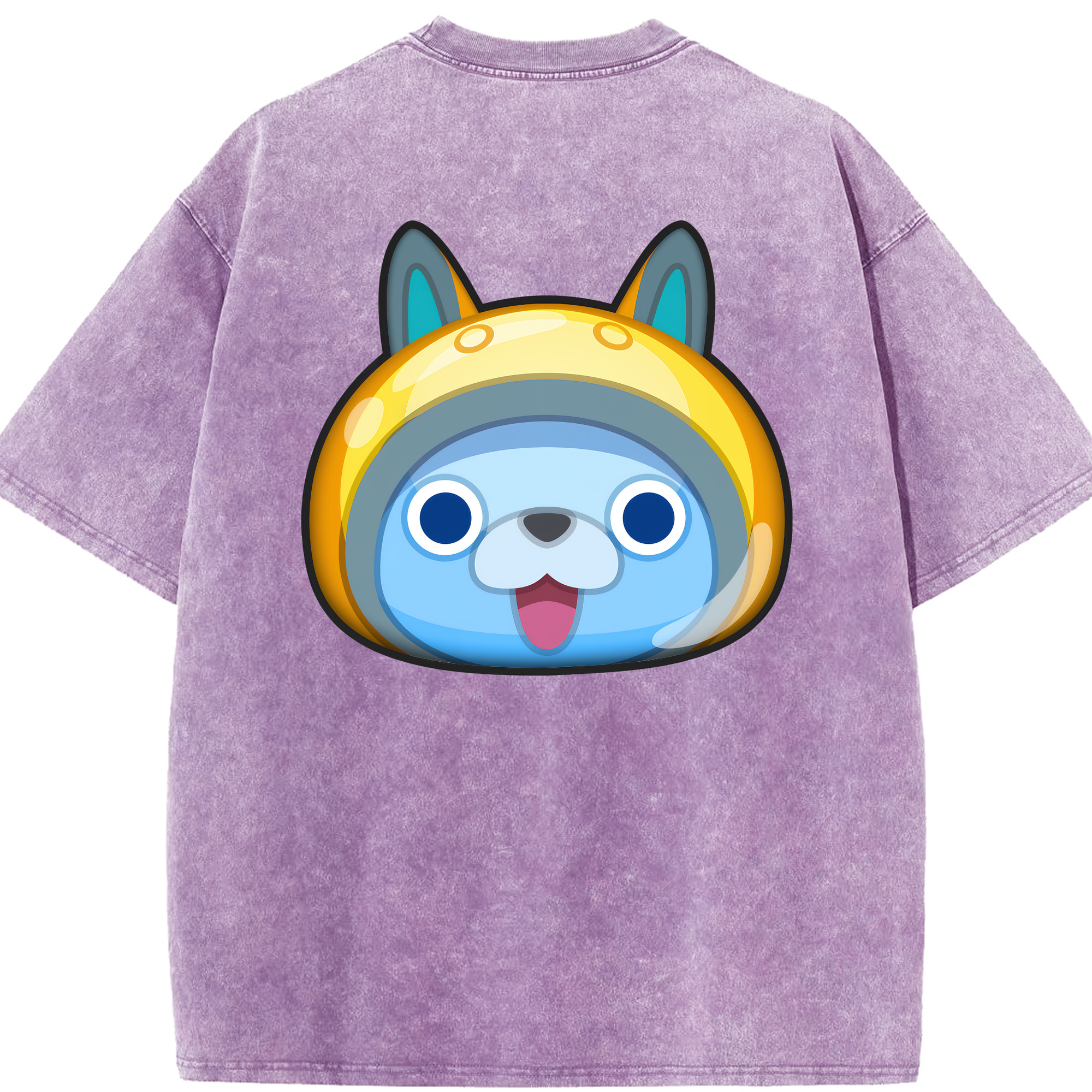 （画像用） 妖怪ウォッチ Yo-kai Watch 綿100% ヴィンテージ風 半袖Tシャツ（背面プリント）