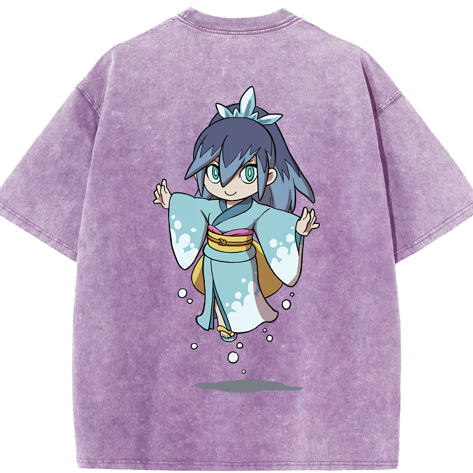 （画像用） 妖怪ウォッチ Yo-kai Watch 綿100% ヴィンテージ風 半袖Tシャツ（背面プリント）