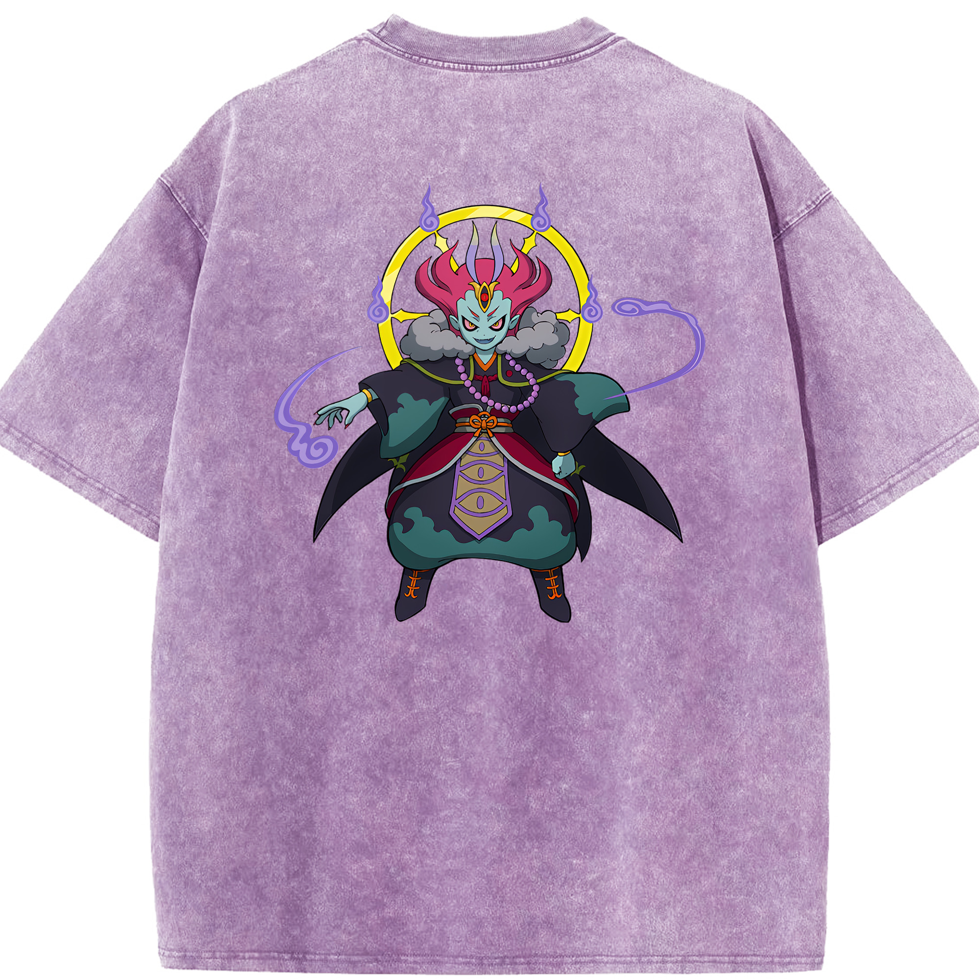 （画像用） 妖怪ウォッチ Yo-kai Watch 綿100% ヴィンテージ風 半袖Tシャツ（背面プリント）