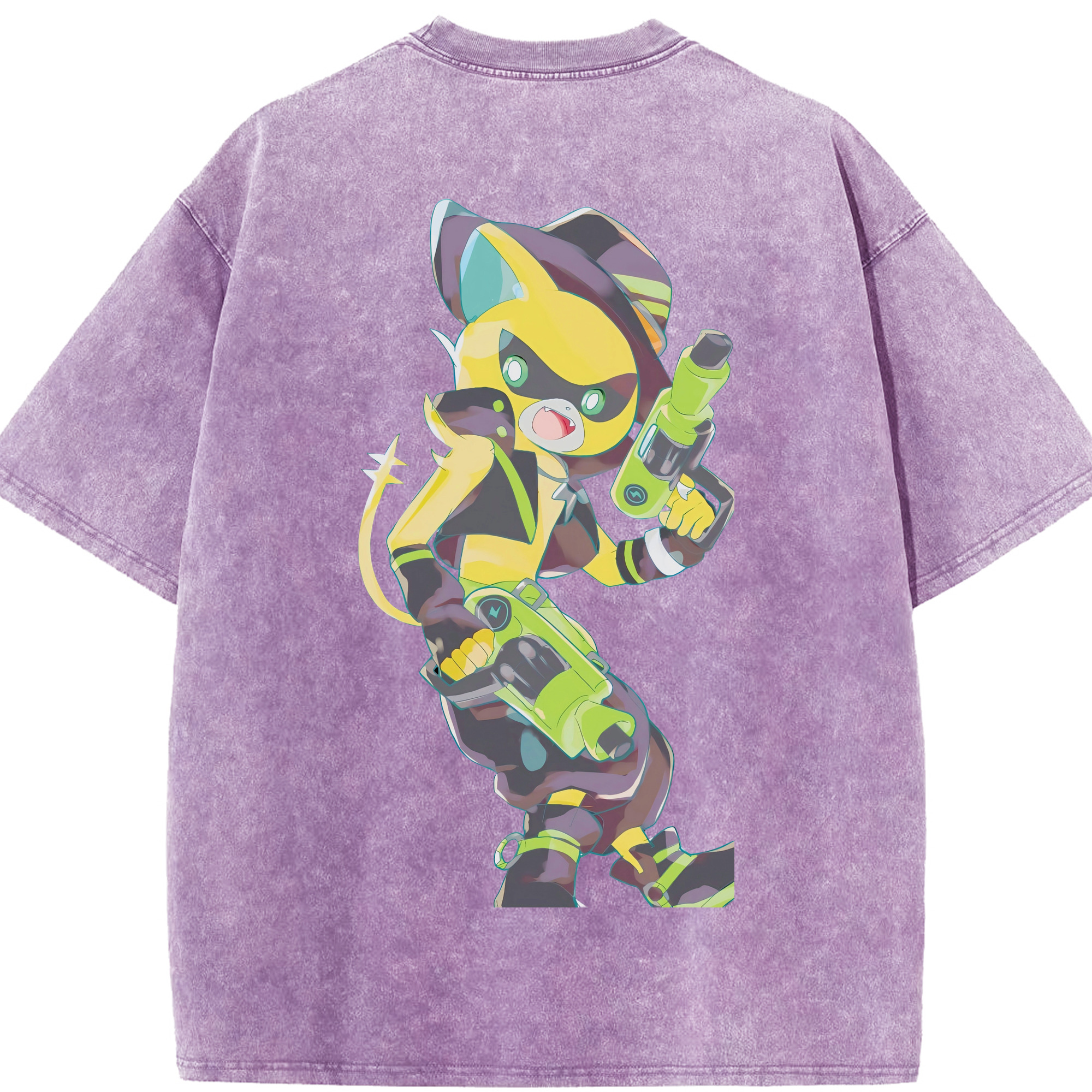 （画像用） 妖怪ウォッチ Yo-kai Watch 綿100% ヴィンテージ風 半袖Tシャツ（背面プリント）