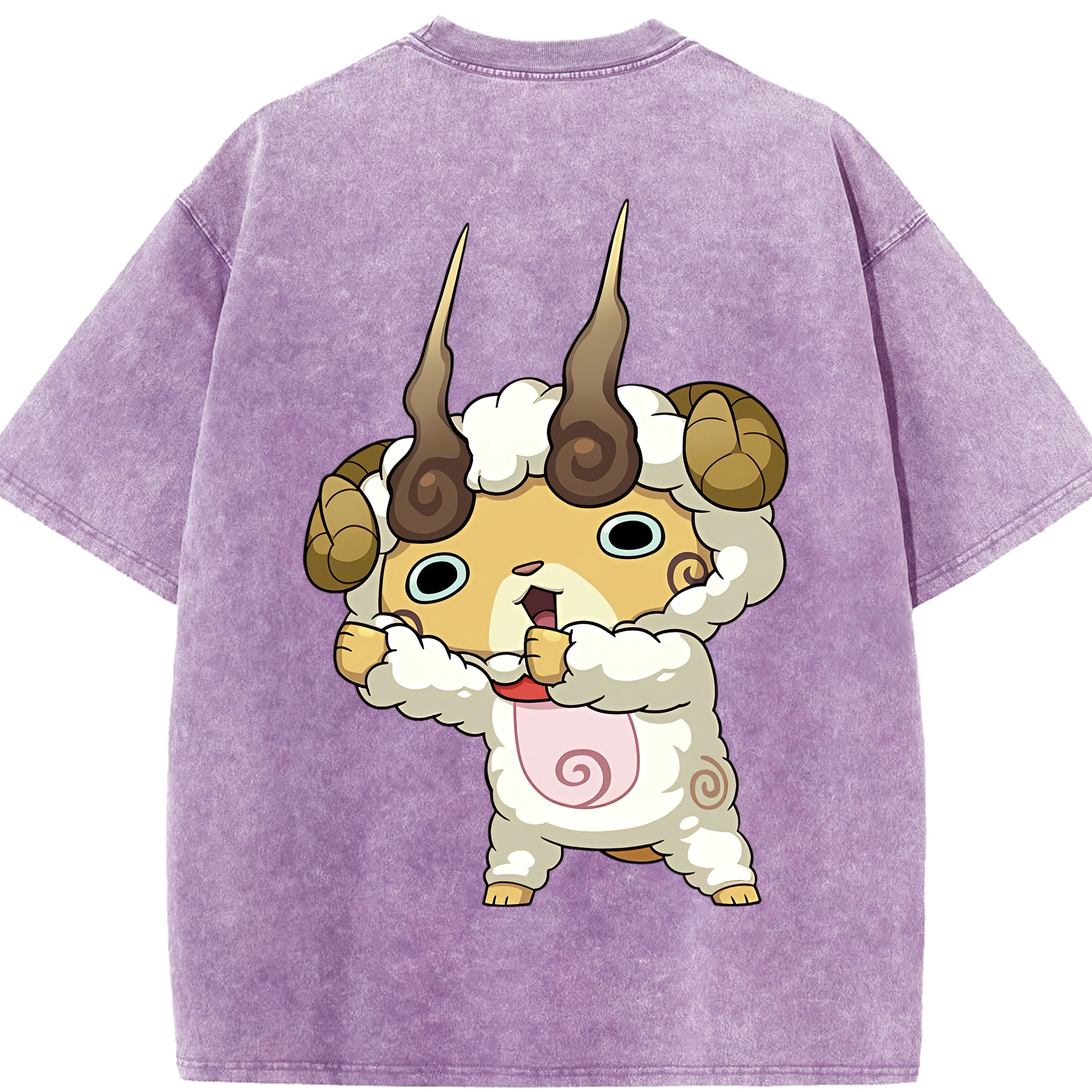 （画像用） 妖怪ウォッチ Yo-kai Watch 綿100% ヴィンテージ風 半袖Tシャツ（背面プリント）