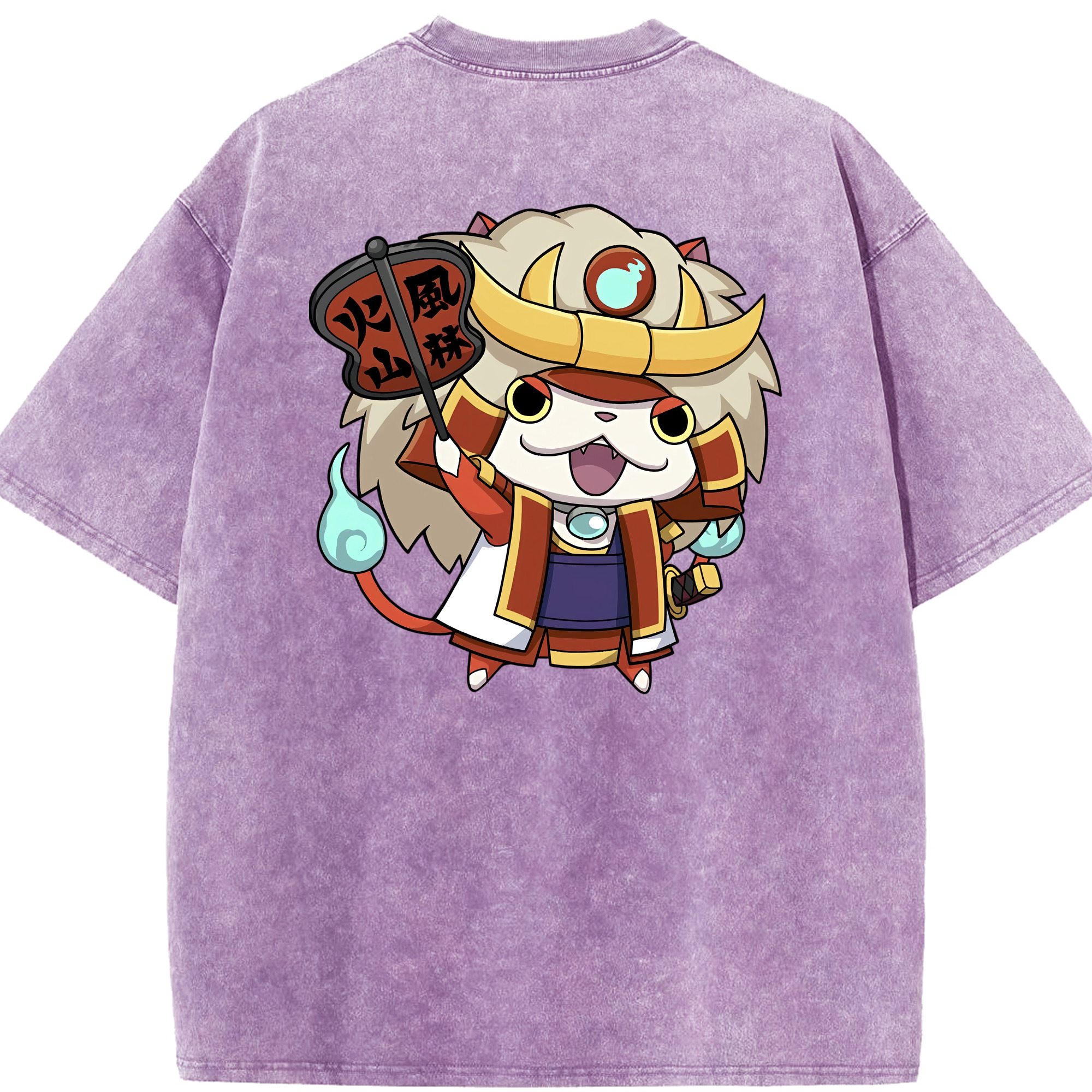 （画像用） 妖怪ウォッチ Yo-kai Watch 綿100% ヴィンテージ風 半袖Tシャツ（背面プリント）
