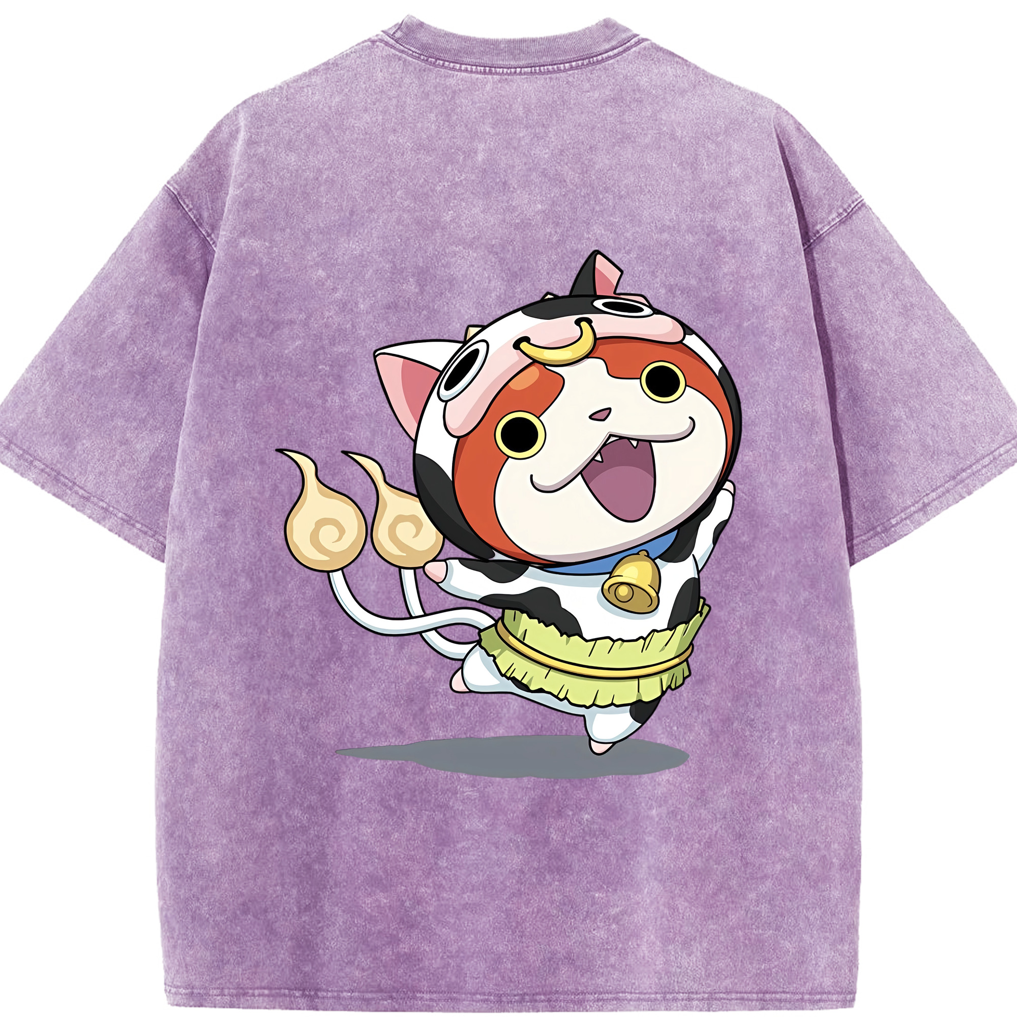 （画像用） 妖怪ウォッチ Yo-kai Watch 綿100% ヴィンテージ風 半袖Tシャツ（背面プリント）