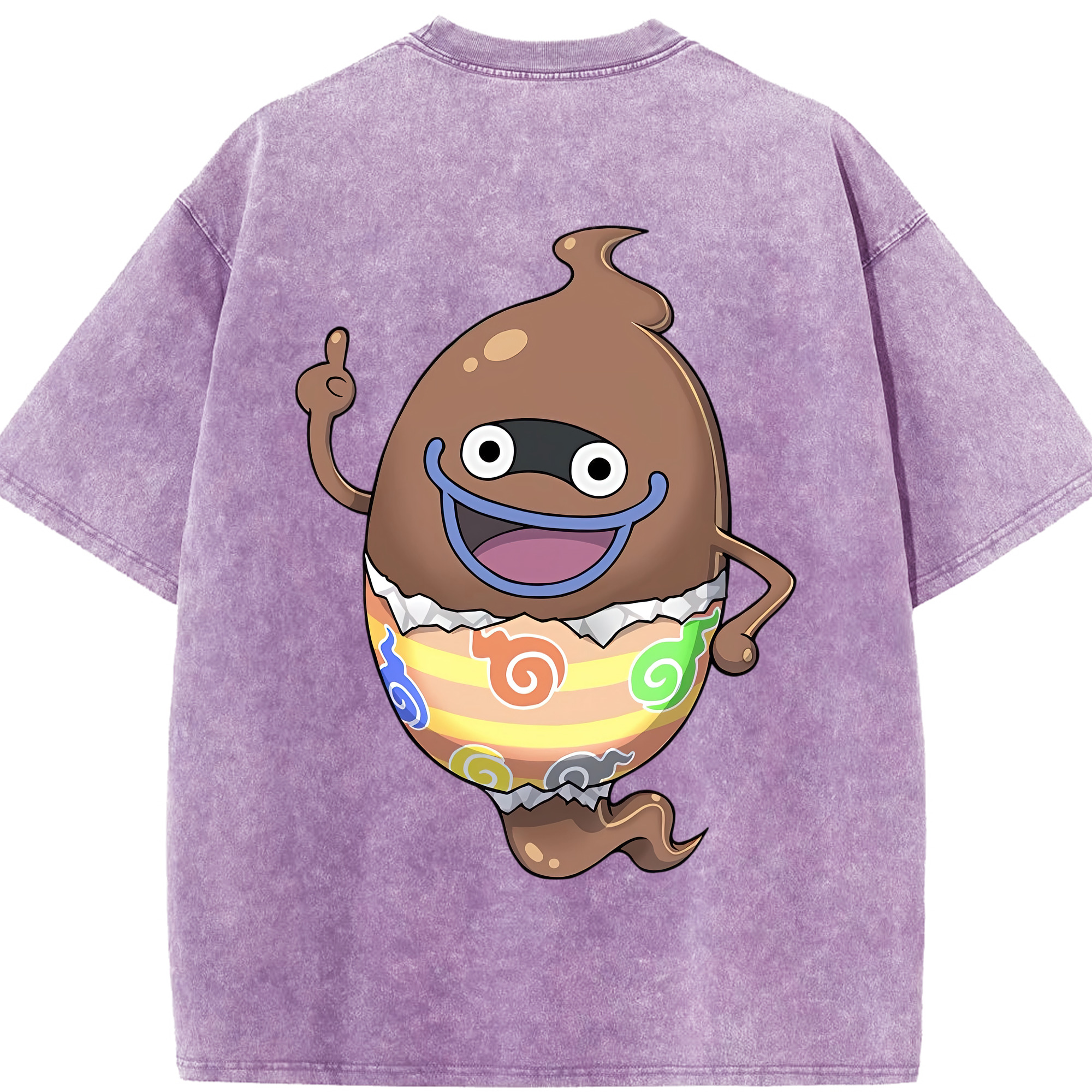 （画像用） 妖怪ウォッチ Yo-kai Watch 綿100% ヴィンテージ風 半袖Tシャツ（背面プリント）