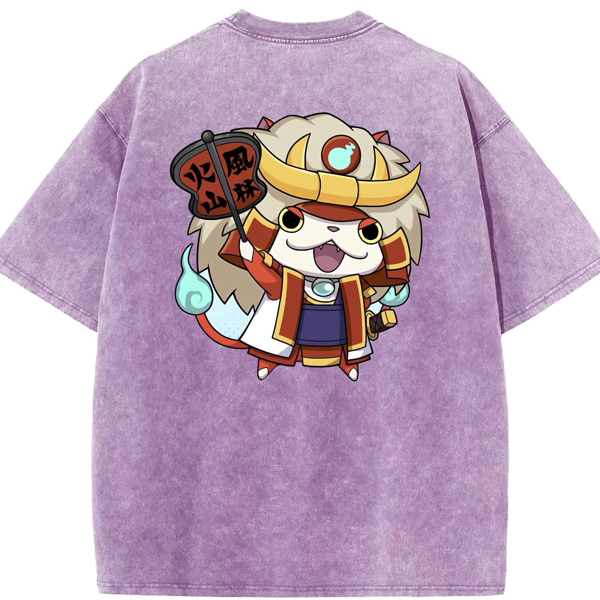 （画像用） 妖怪ウォッチ Yo-kai Watch 綿100% ヴィンテージ風 半袖Tシャツ（背面プリント）
