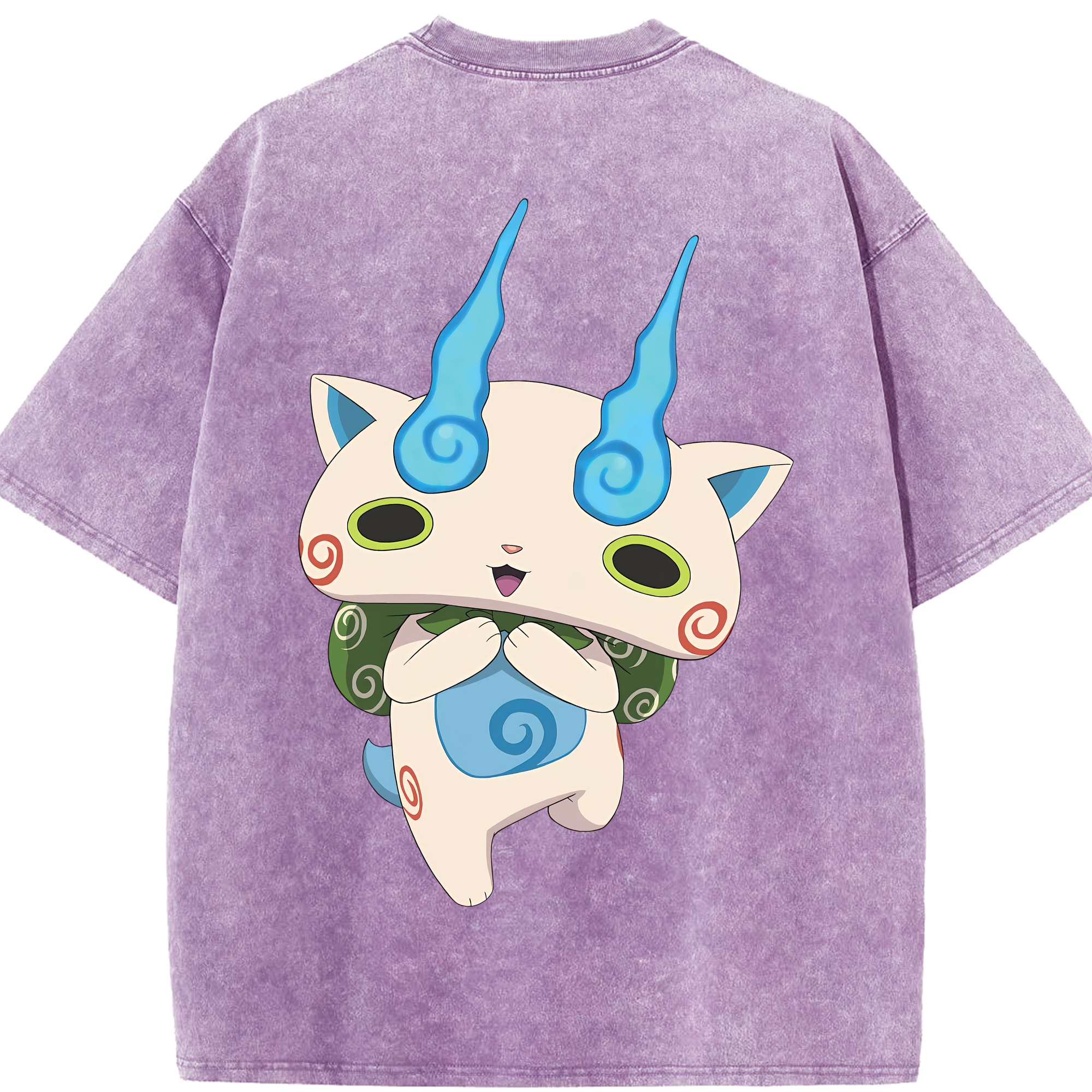 （画像用） 妖怪ウォッチ Yo-kai Watch 綿100% ヴィンテージ風 半袖Tシャツ（背面プリント）