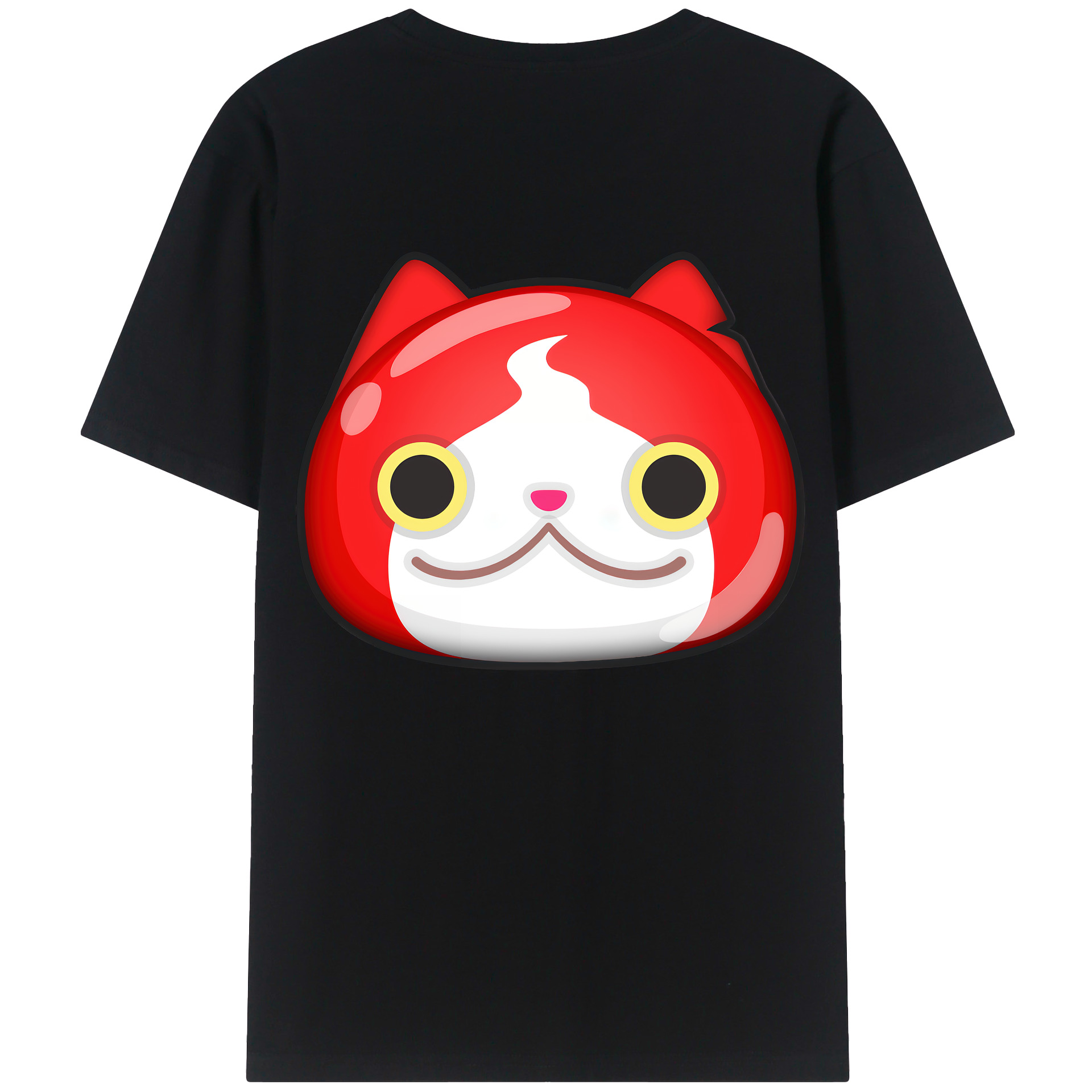 （画像用） 妖怪ウォッチ Yo-kai Watch 綿100％ メンズ半袖Tシャツ（バックプリント） 通気性
