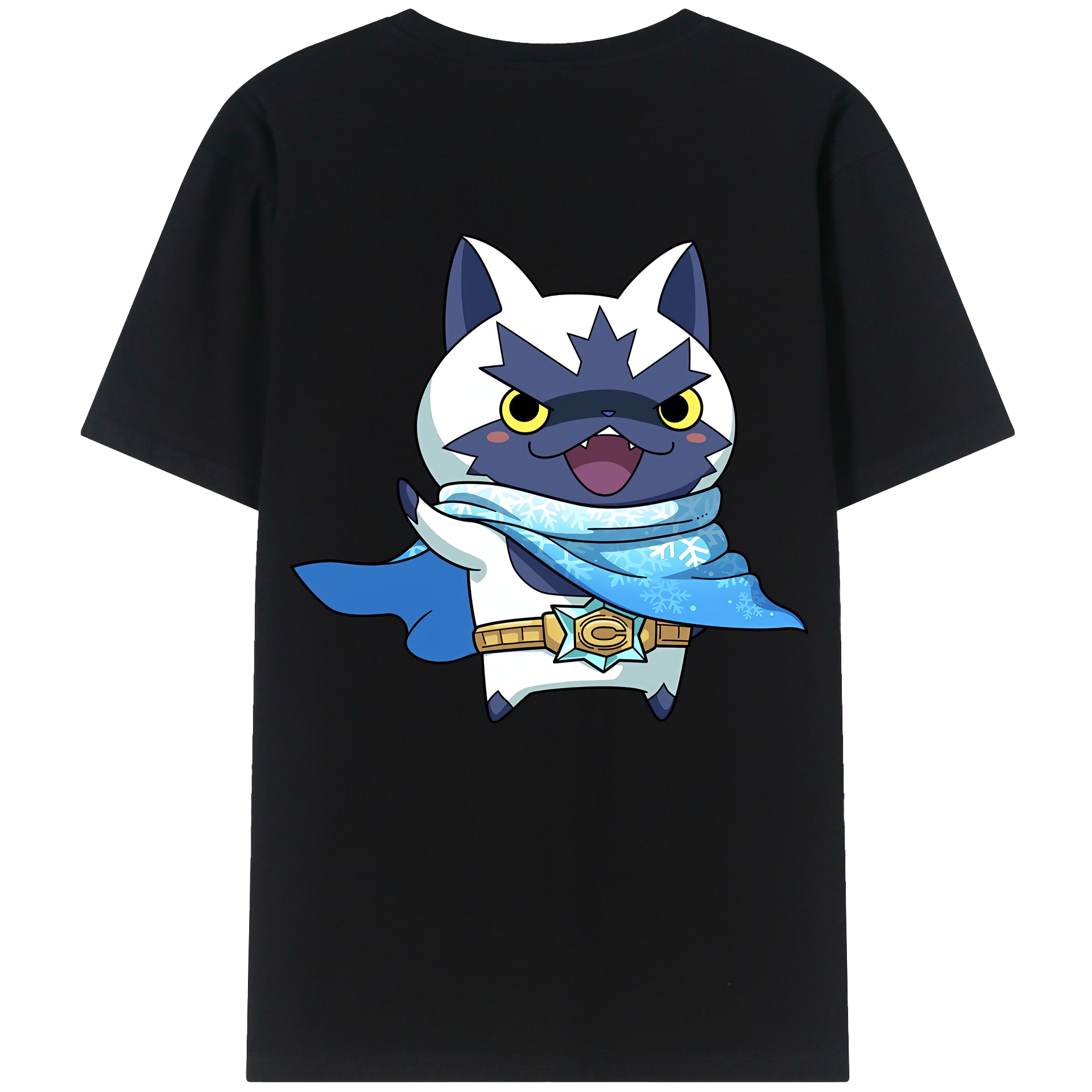 （画像用） 妖怪ウォッチ Yo-kai Watch 綿100％ メンズ半袖Tシャツ（バックプリント） 通気性