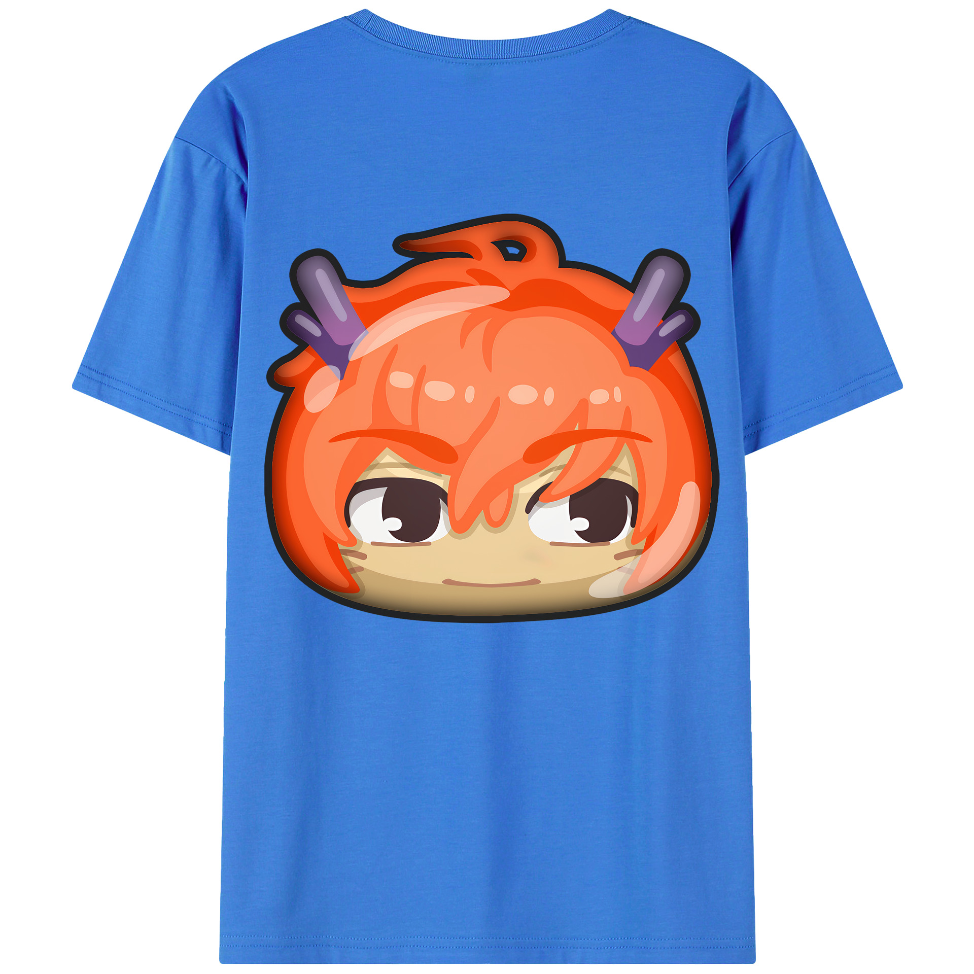 （画像用） 妖怪ウォッチ Yo-kai Watch 綿100％ メンズ半袖Tシャツ（バックプリント） 通気性