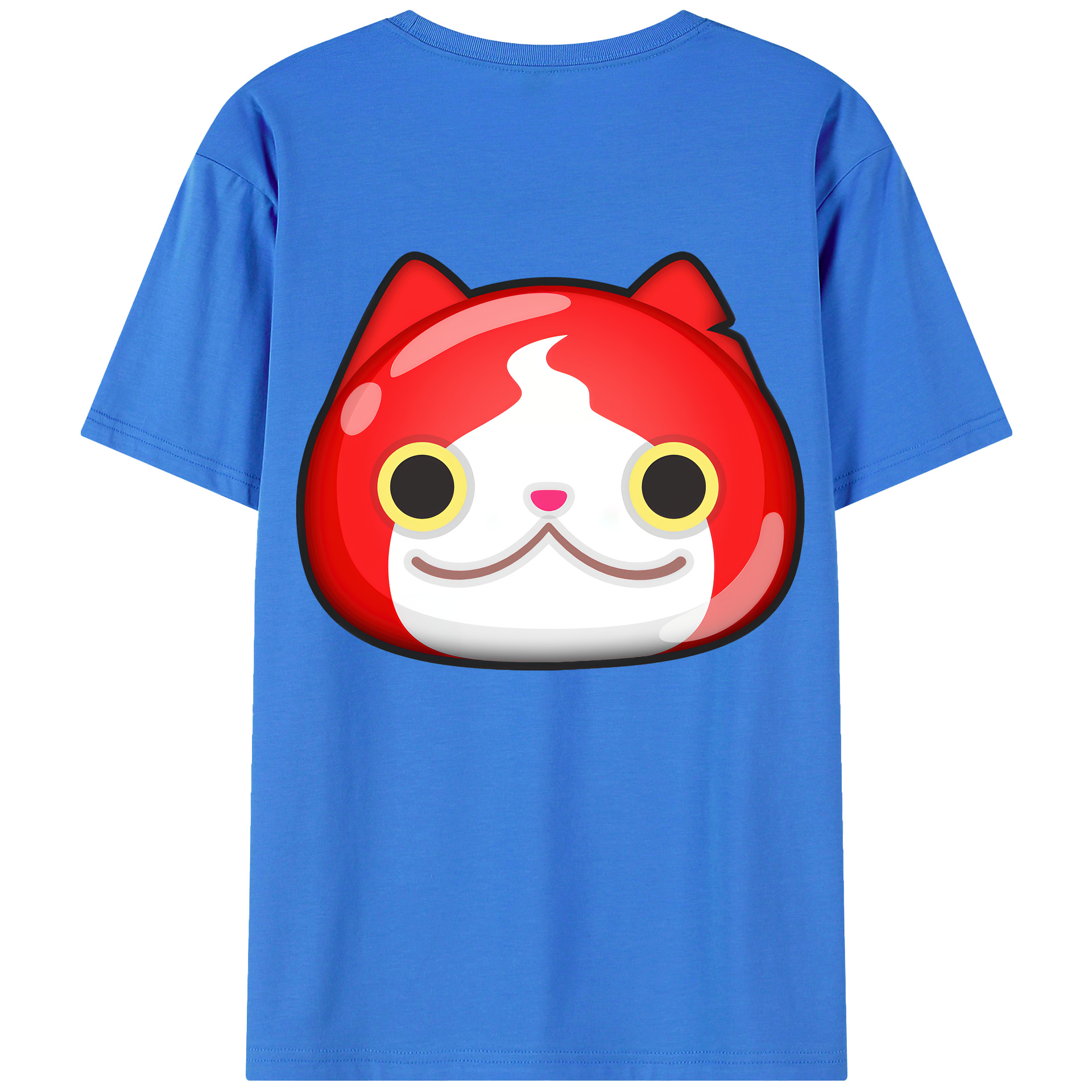 （画像用） 妖怪ウォッチ Yo-kai Watch 綿100％ メンズ半袖Tシャツ（バックプリント） 通気性