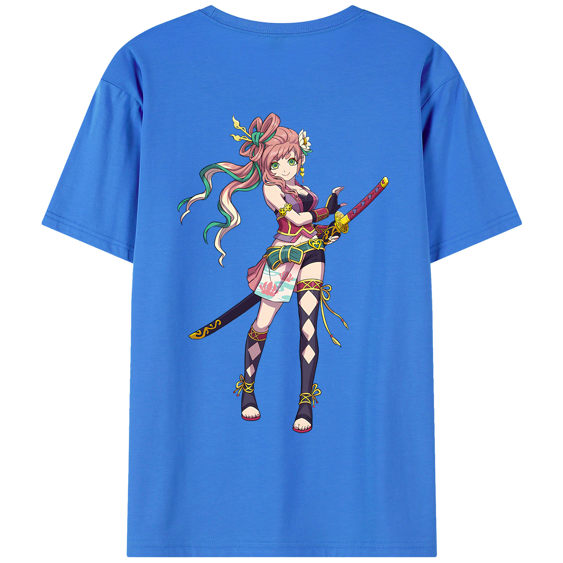 （画像用） 妖怪ウォッチ Yo-kai Watch 綿100％ メンズ半袖Tシャツ（バックプリント） 通気性