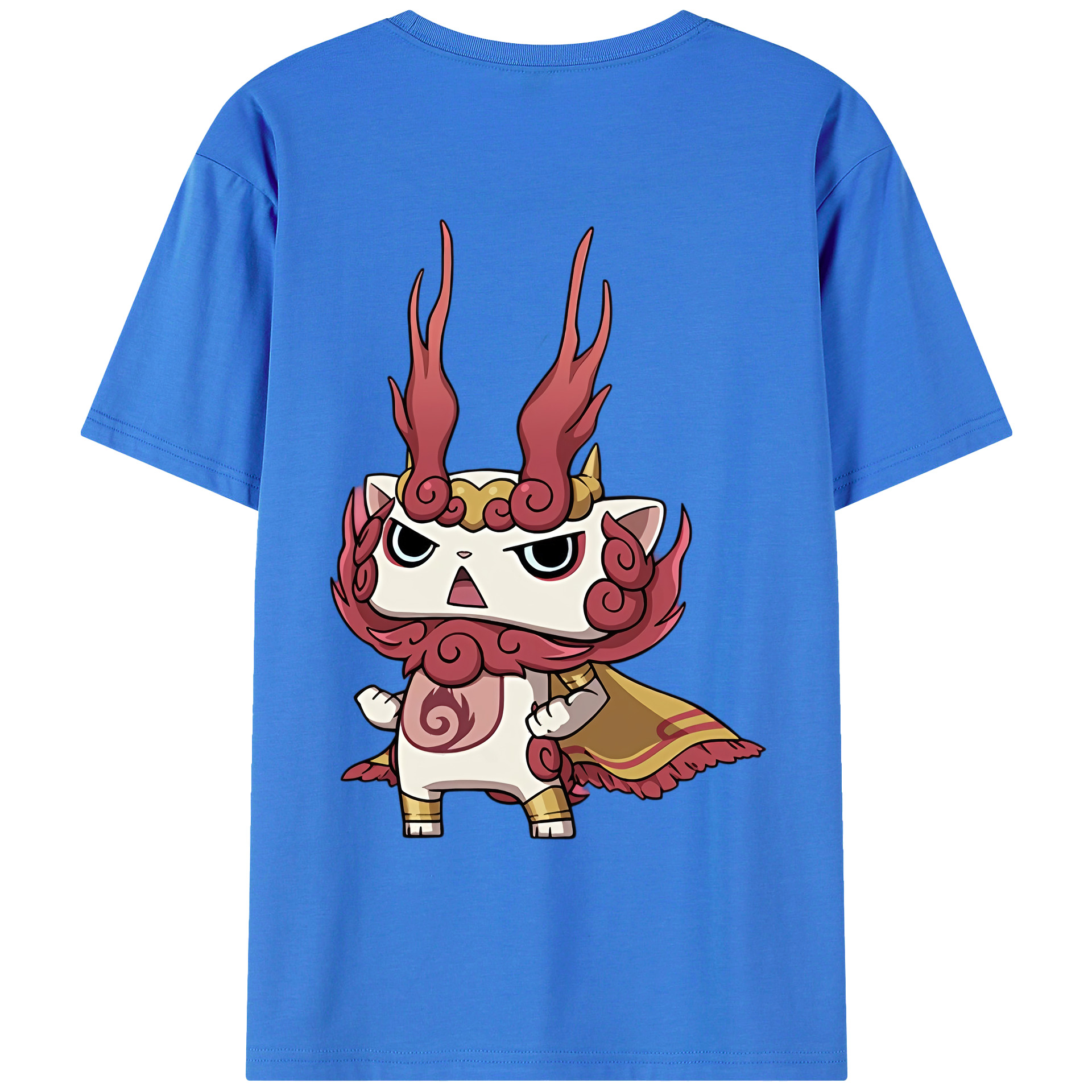 （画像用） 妖怪ウォッチ Yo-kai Watch 綿100％ メンズ半袖Tシャツ（バックプリント） 通気性