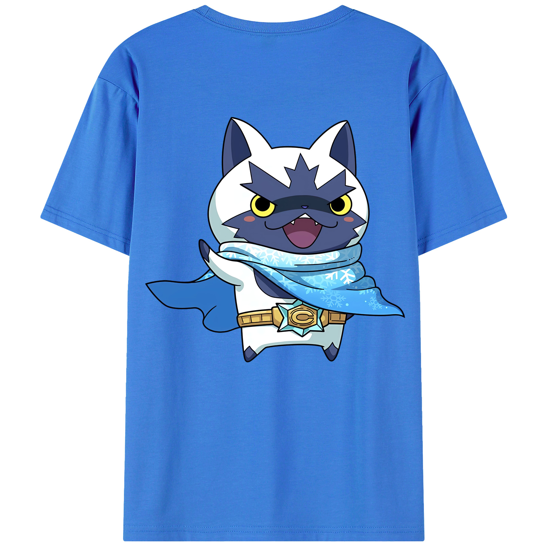 （画像用） 妖怪ウォッチ Yo-kai Watch 綿100％ メンズ半袖Tシャツ（バックプリント） 通気性
