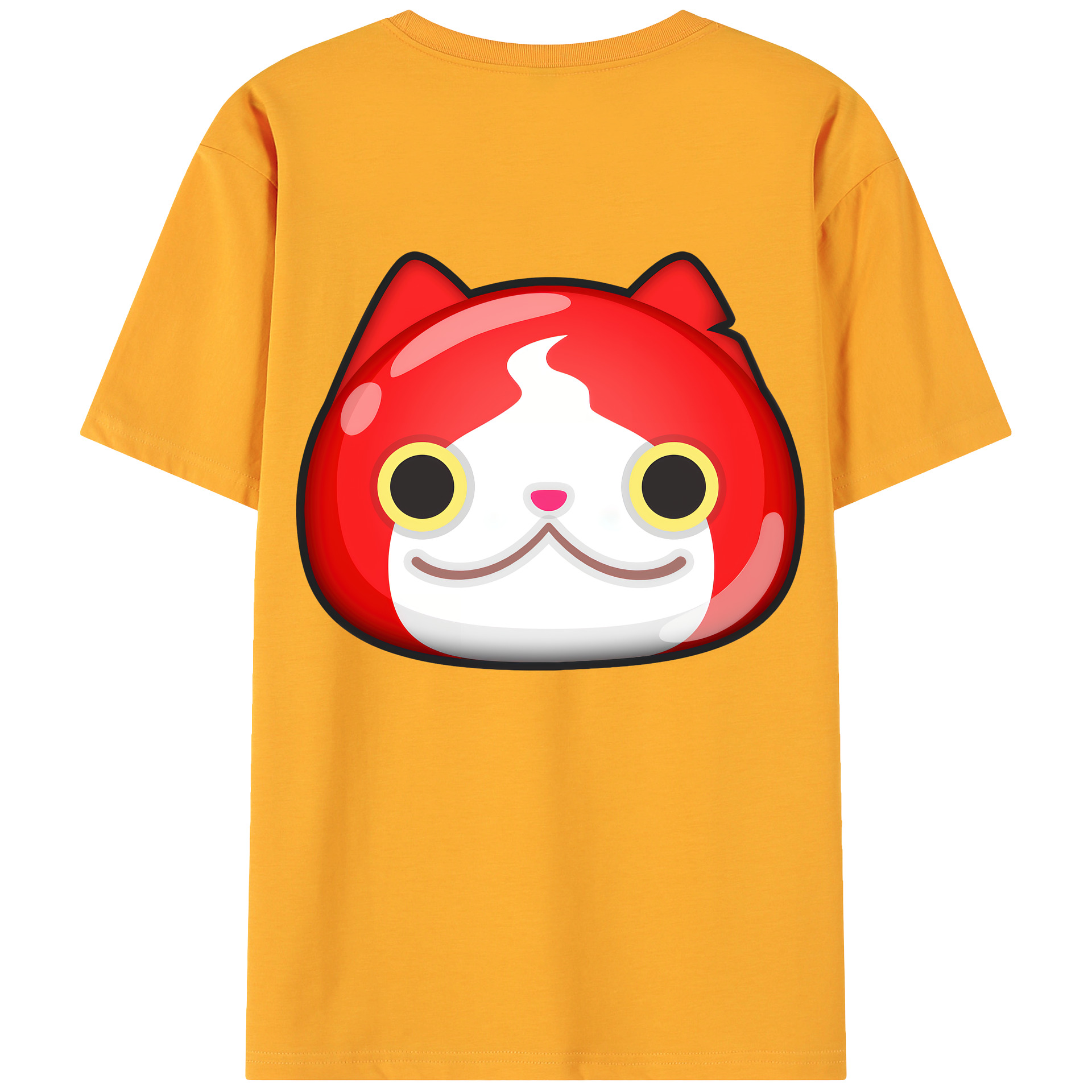 （画像用） 妖怪ウォッチ Yo-kai Watch 綿100％ メンズ半袖Tシャツ（バックプリント） 通気性