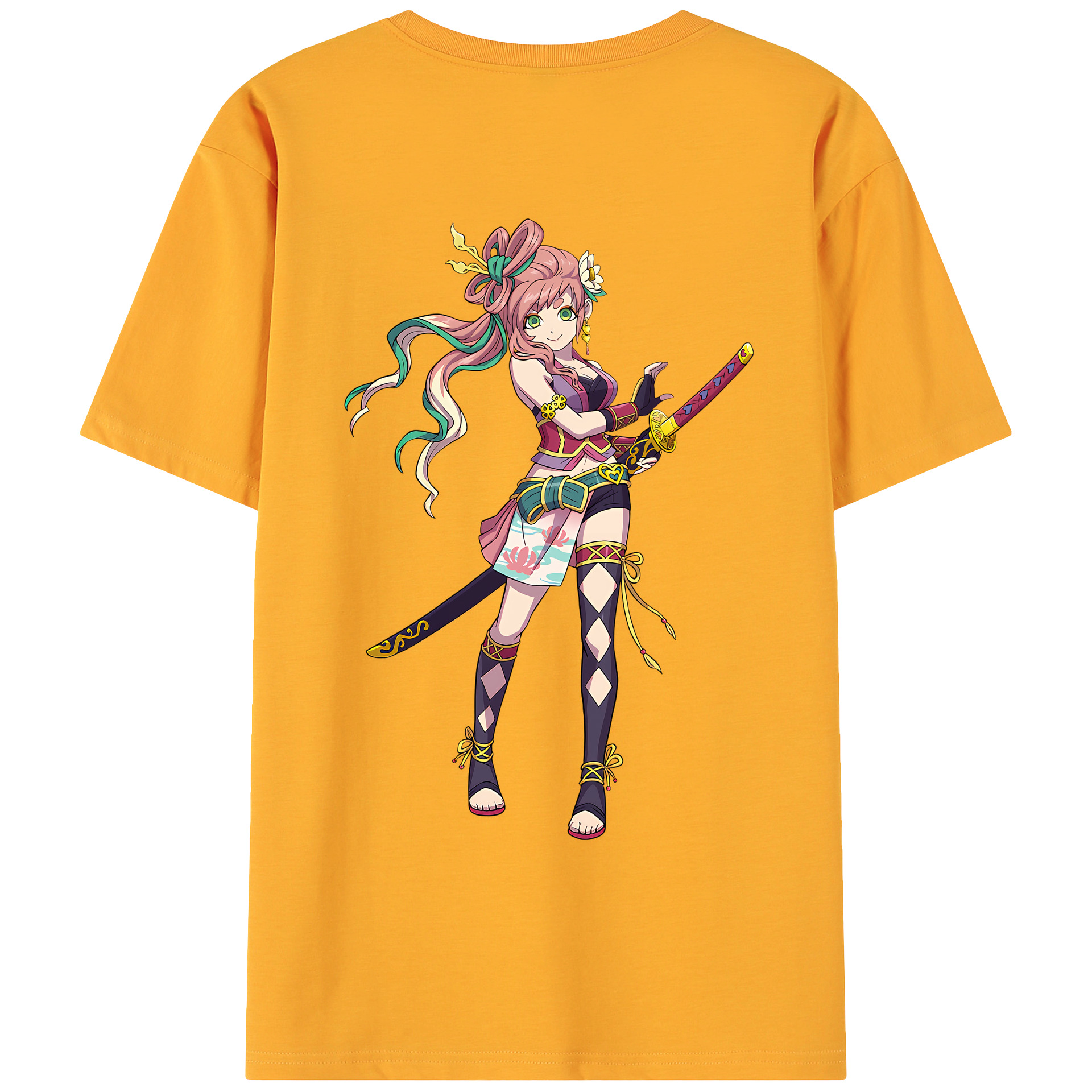 （画像用） 妖怪ウォッチ Yo-kai Watch 綿100％ メンズ半袖Tシャツ（バックプリント） 通気性