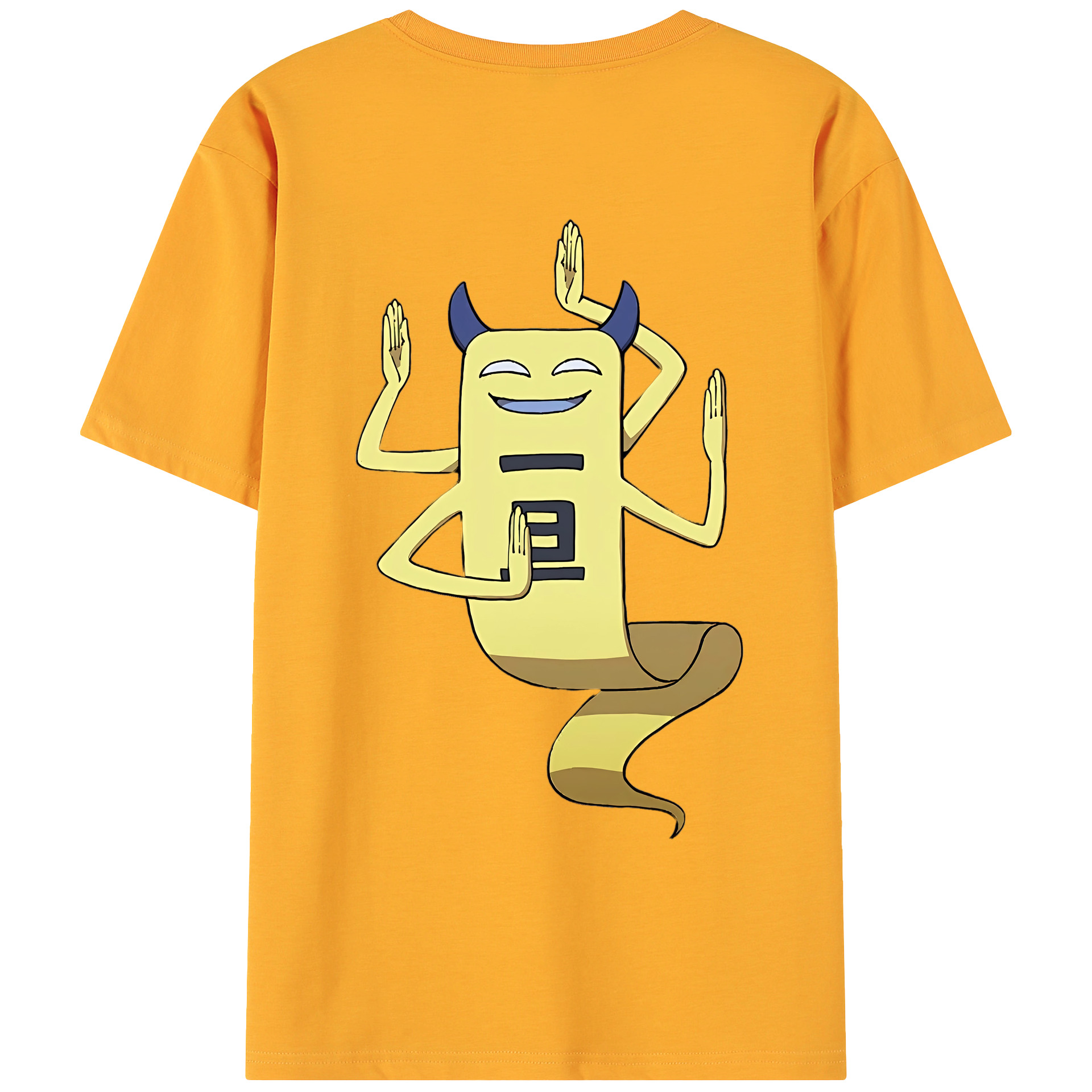 （画像用） 妖怪ウォッチ Yo-kai Watch 綿100％ メンズ半袖Tシャツ（バックプリント） 通気性