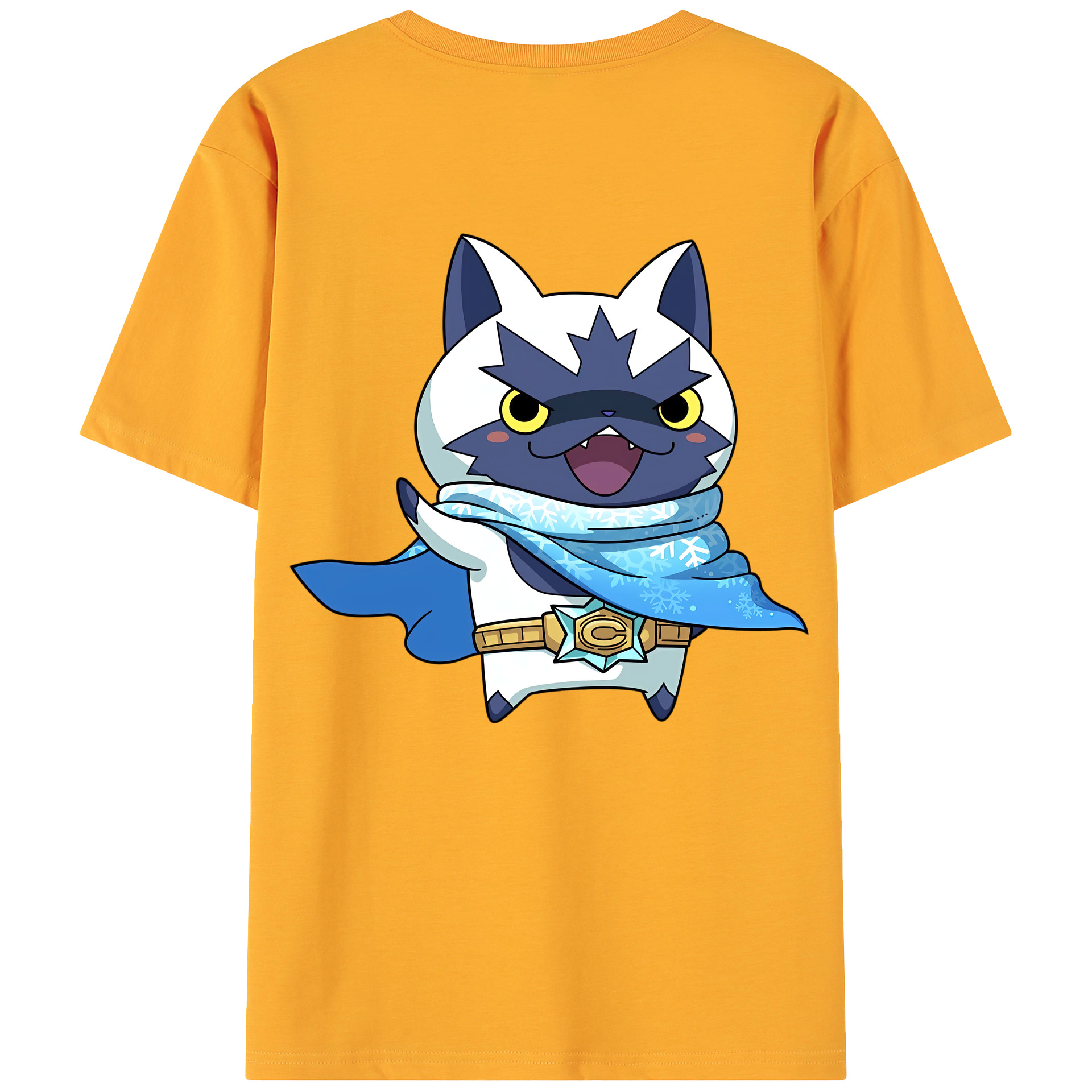 （画像用） 妖怪ウォッチ Yo-kai Watch 綿100％ メンズ半袖Tシャツ（バックプリント） 通気性