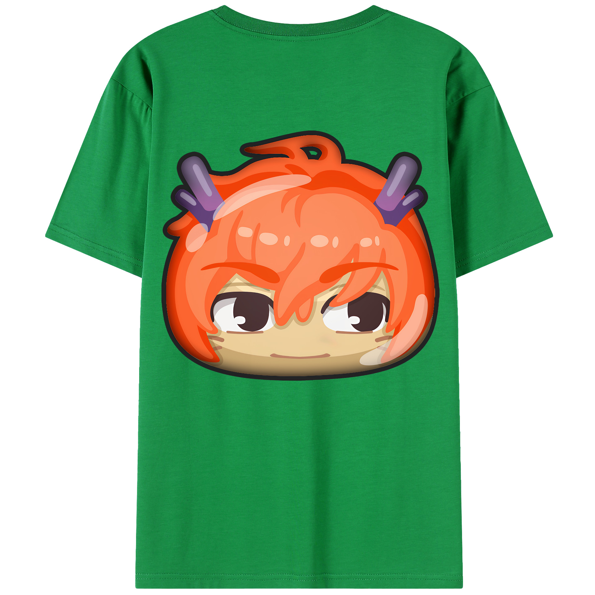 （画像用） 妖怪ウォッチ Yo-kai Watch 綿100％ メンズ半袖Tシャツ（バックプリント） 通気性