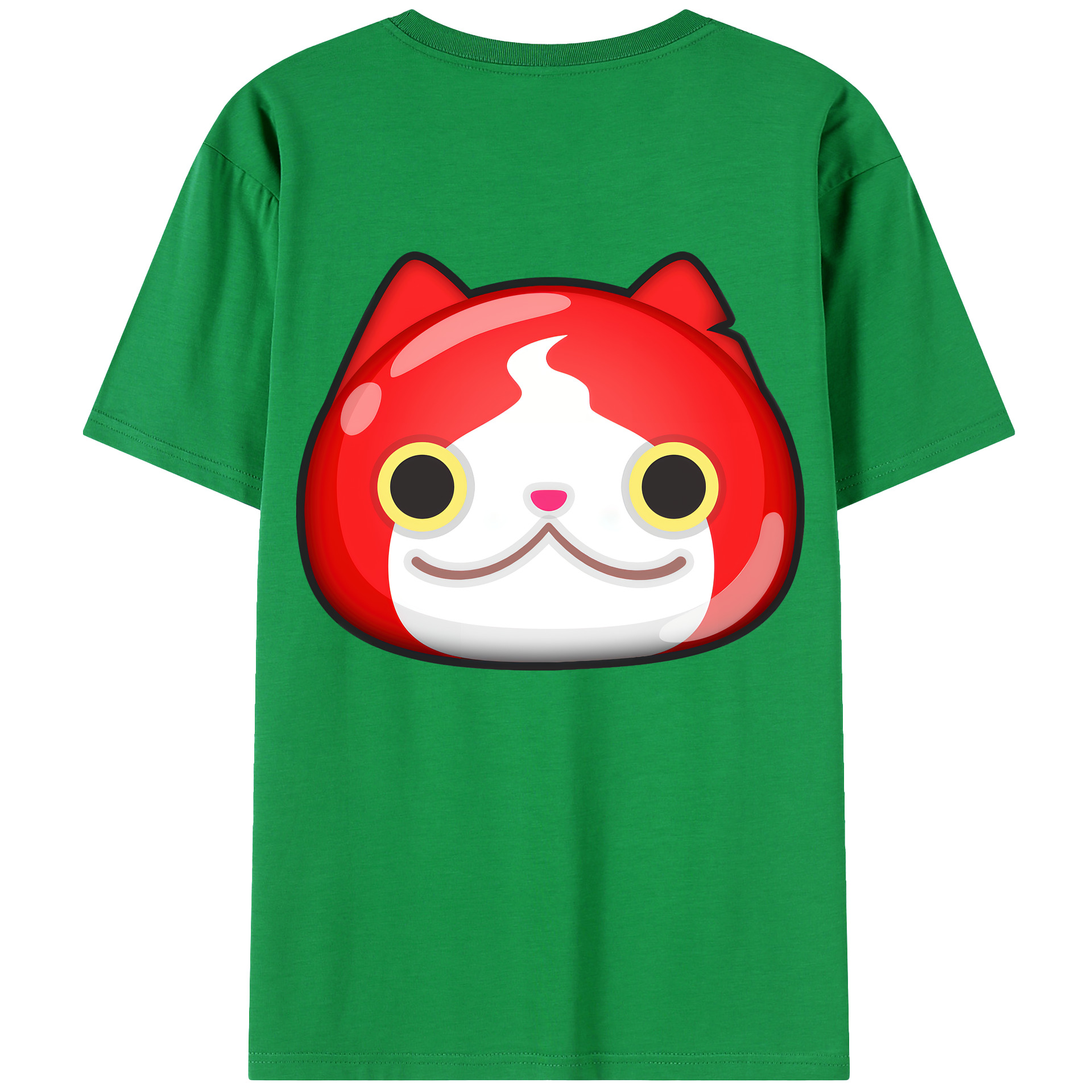 （画像用） 妖怪ウォッチ Yo-kai Watch 綿100％ メンズ半袖Tシャツ（バックプリント） 通気性