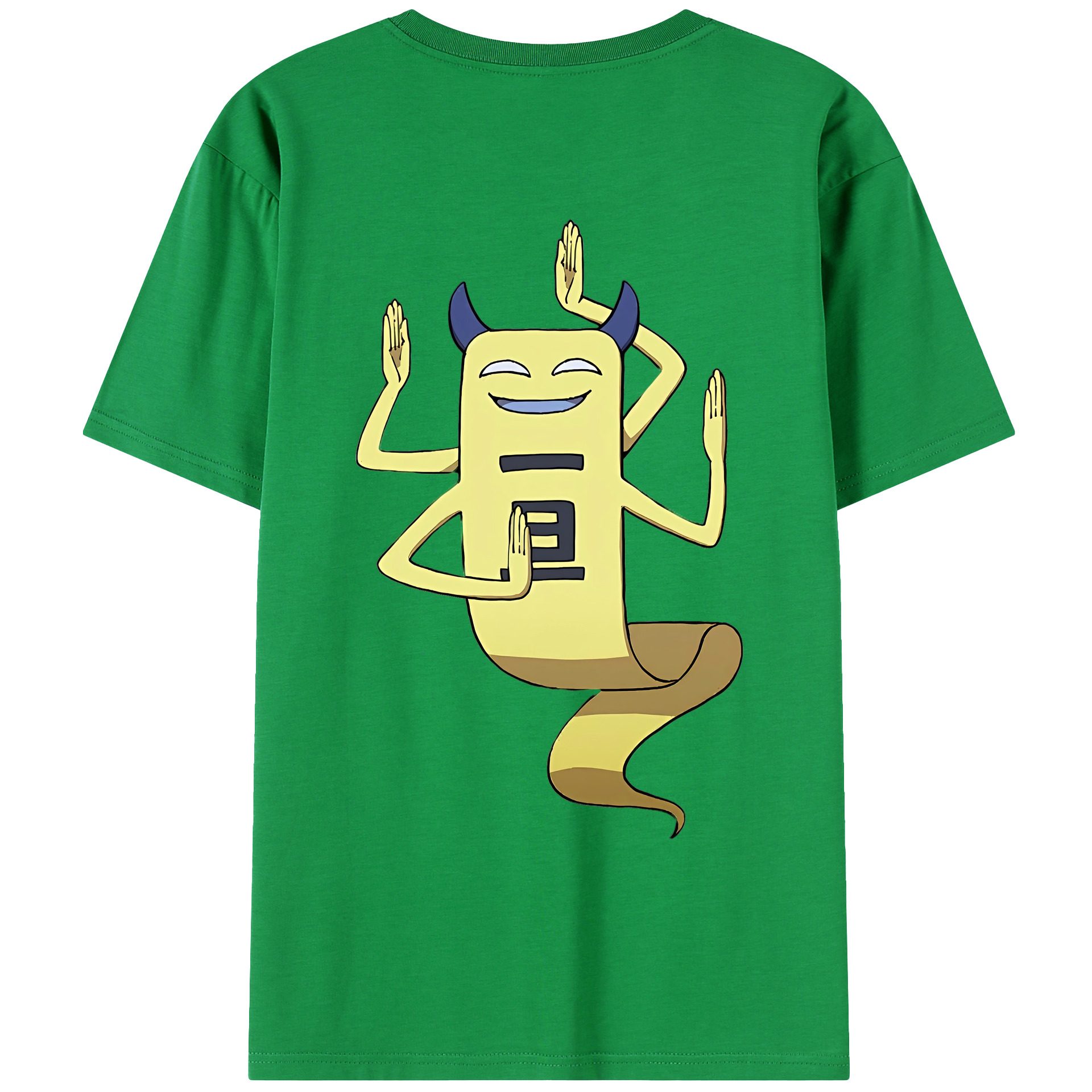 （画像用） 妖怪ウォッチ Yo-kai Watch 綿100％ メンズ半袖Tシャツ（バックプリント） 通気性