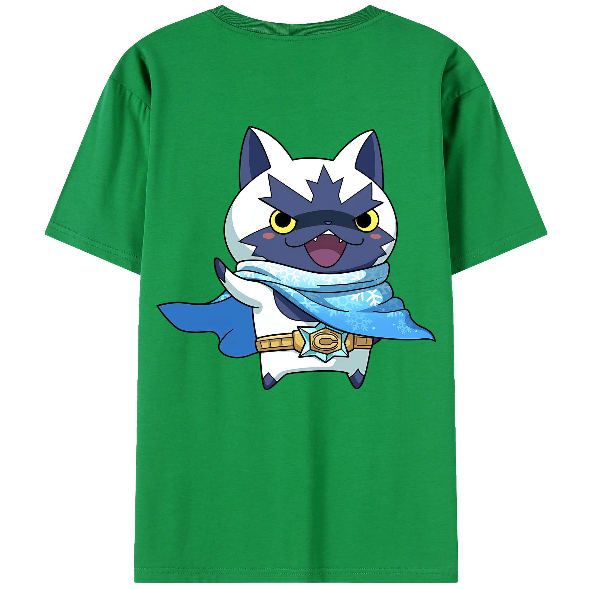 （画像用） 妖怪ウォッチ Yo-kai Watch 綿100％ メンズ半袖Tシャツ（バックプリント） 通気性