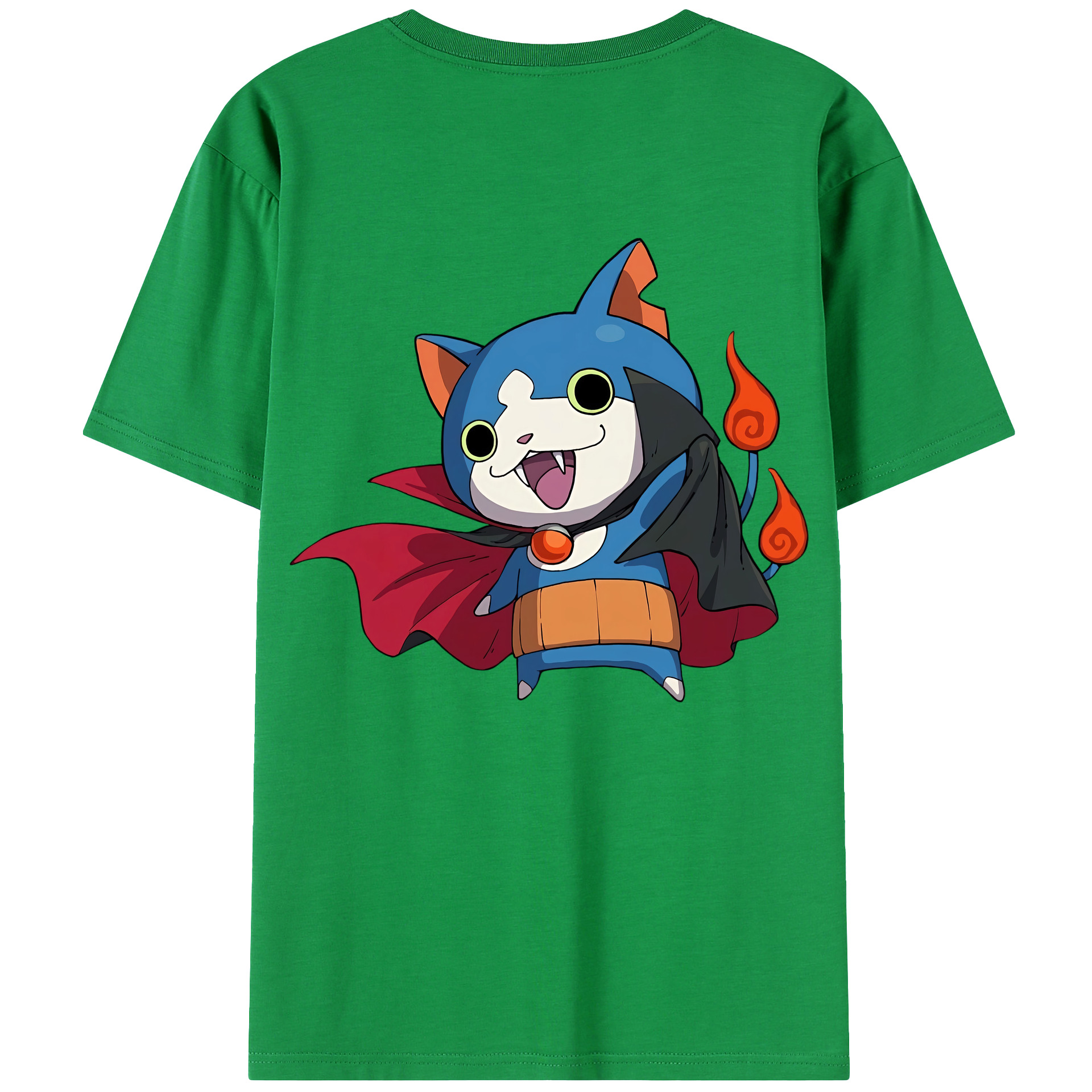 （画像用） 妖怪ウォッチ Yo-kai Watch 綿100％ メンズ半袖Tシャツ（バックプリント） 通気性