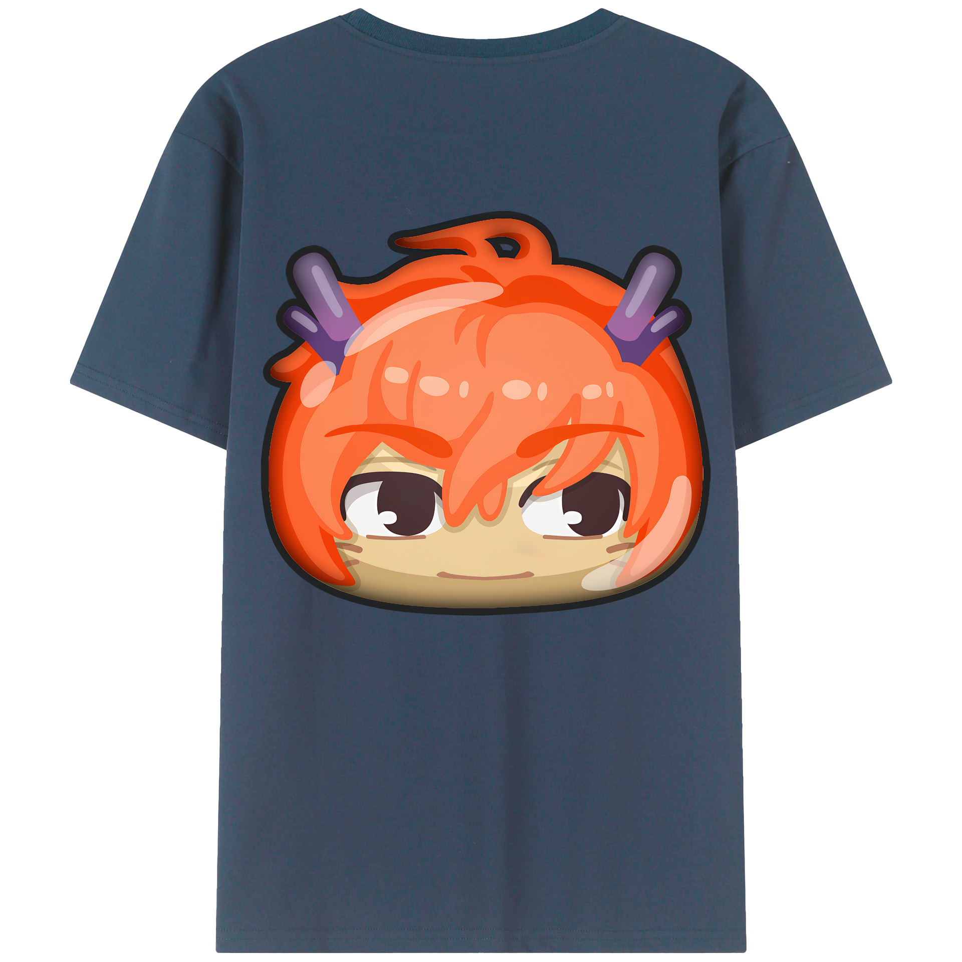 （画像用） 妖怪ウォッチ Yo-kai Watch 綿100％ メンズ半袖Tシャツ（バックプリント） 通気性
